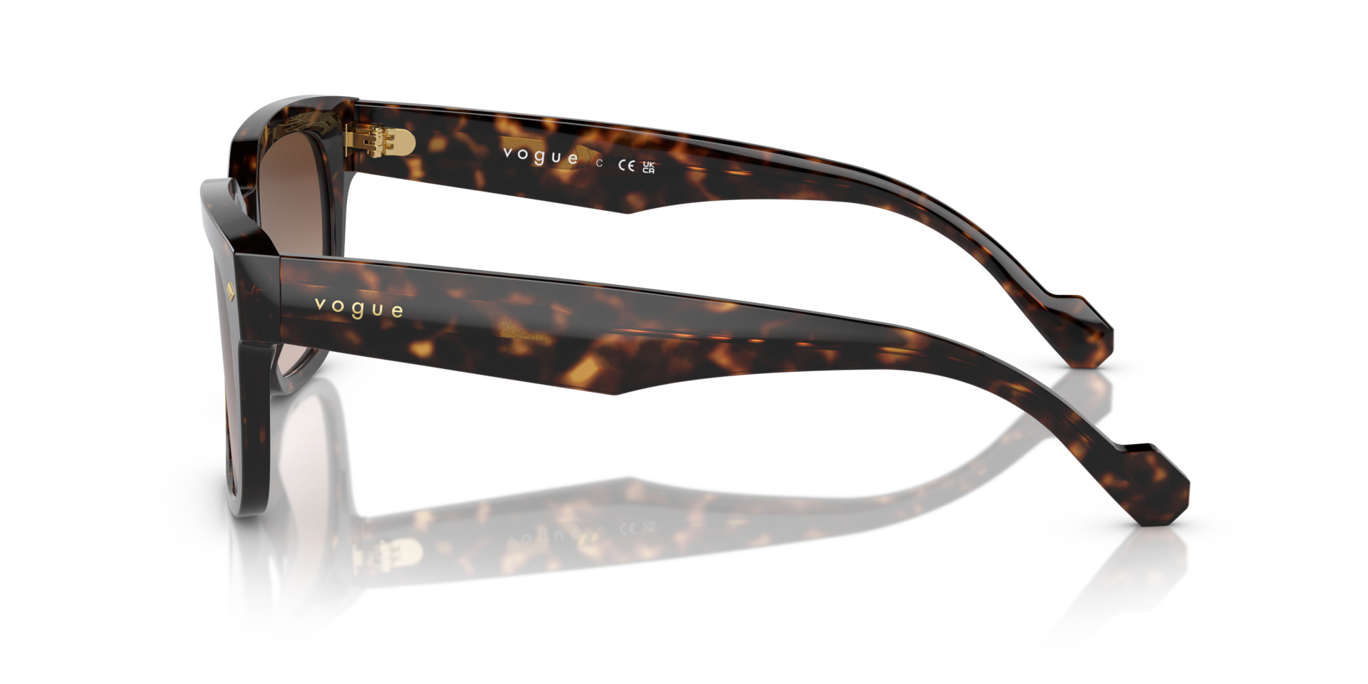 VO5490S Dunkelhavana AcetatSunglass Frames von B24, Seitenansicht