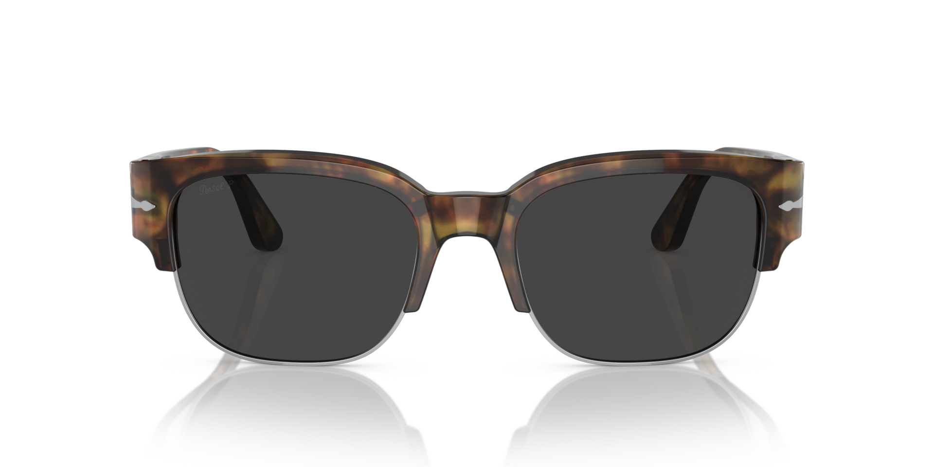 PO3319S Caffe AcetatSunglass Frames von B24, Vorderansicht