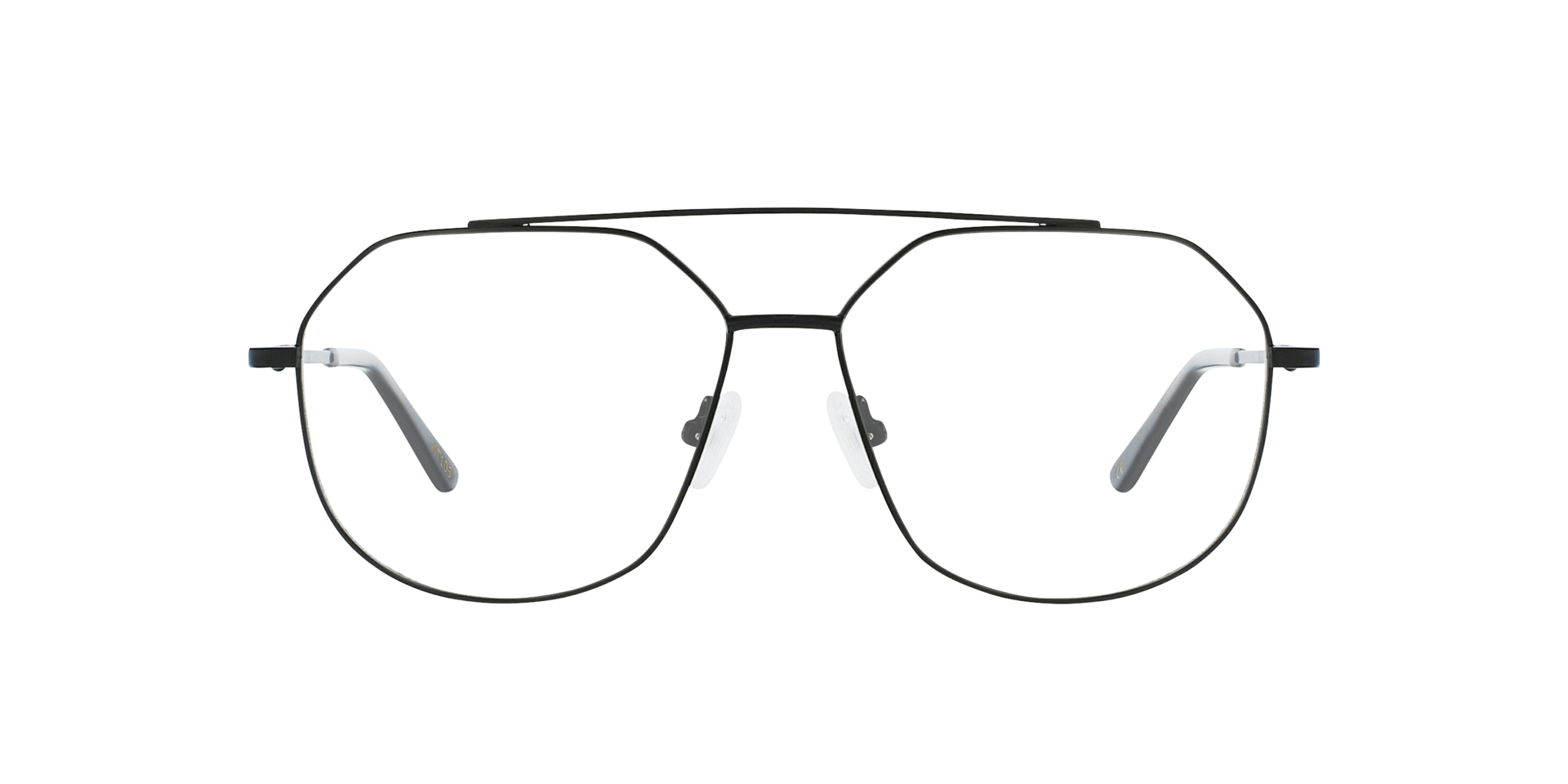 Viper Black Metal MetaalEyeglass Frames van B24, Vooraanzicht