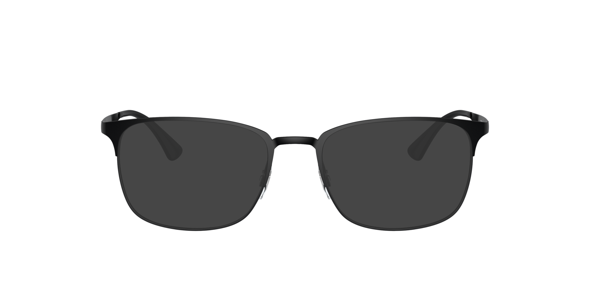 RB6421 Schwarz MetallEyeglass Frames von B24, mit getönten Gläsern