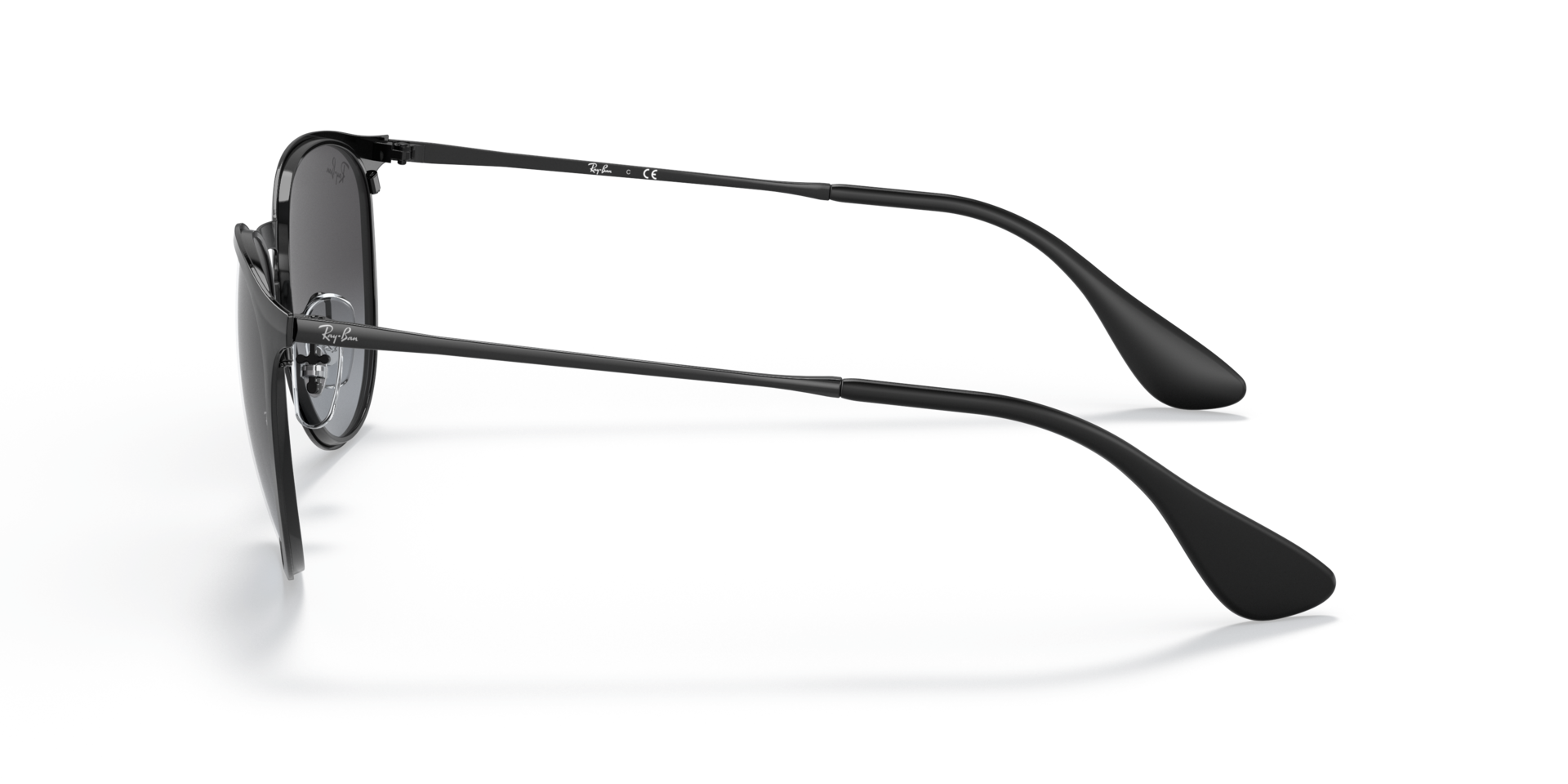 RB3539 Zwart MetaalSunglass Frames van B24, Zijaanzicht