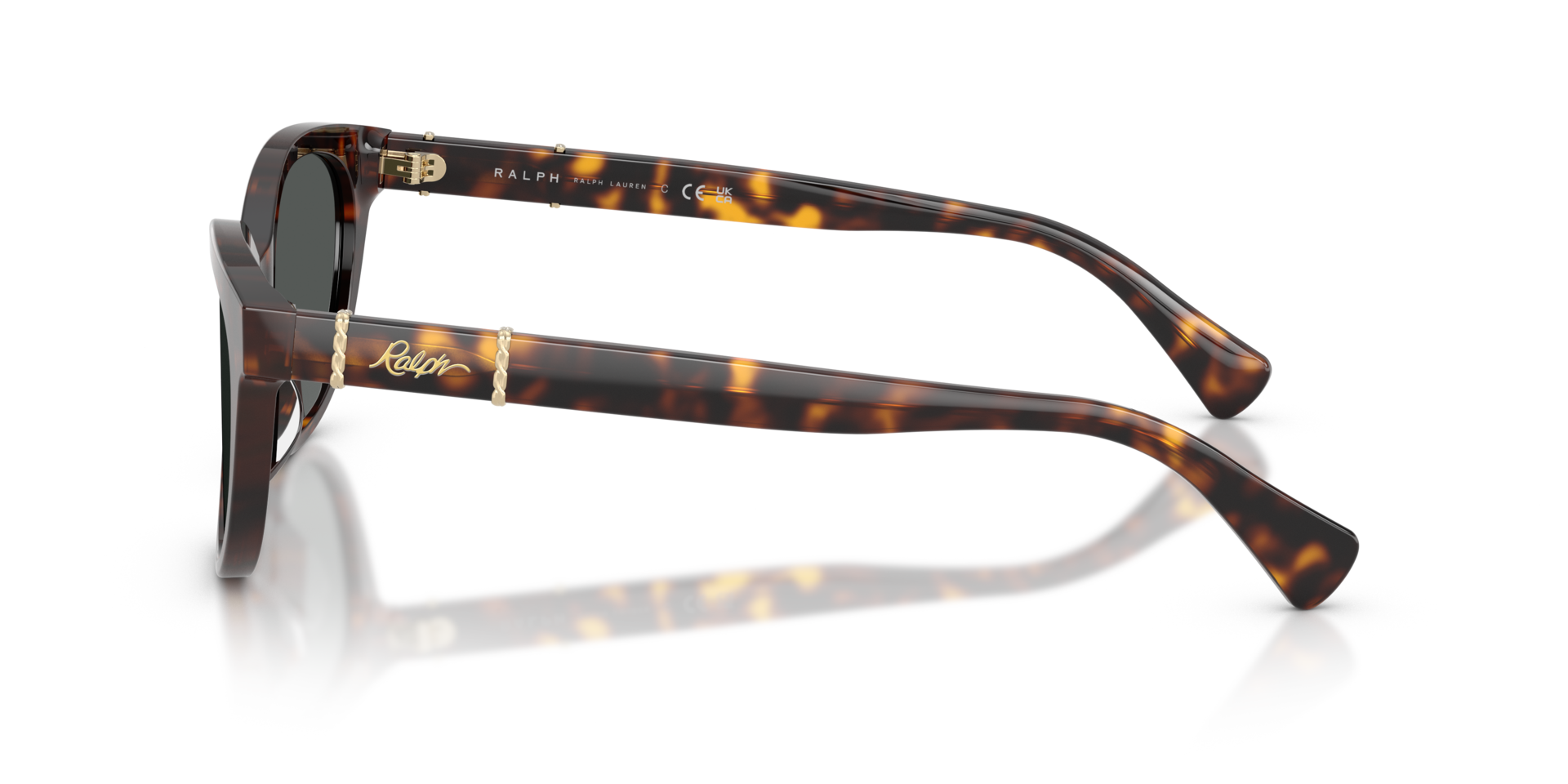RA5357U Havana Braun AcetatSunglass Frames von B24, Seitenansicht