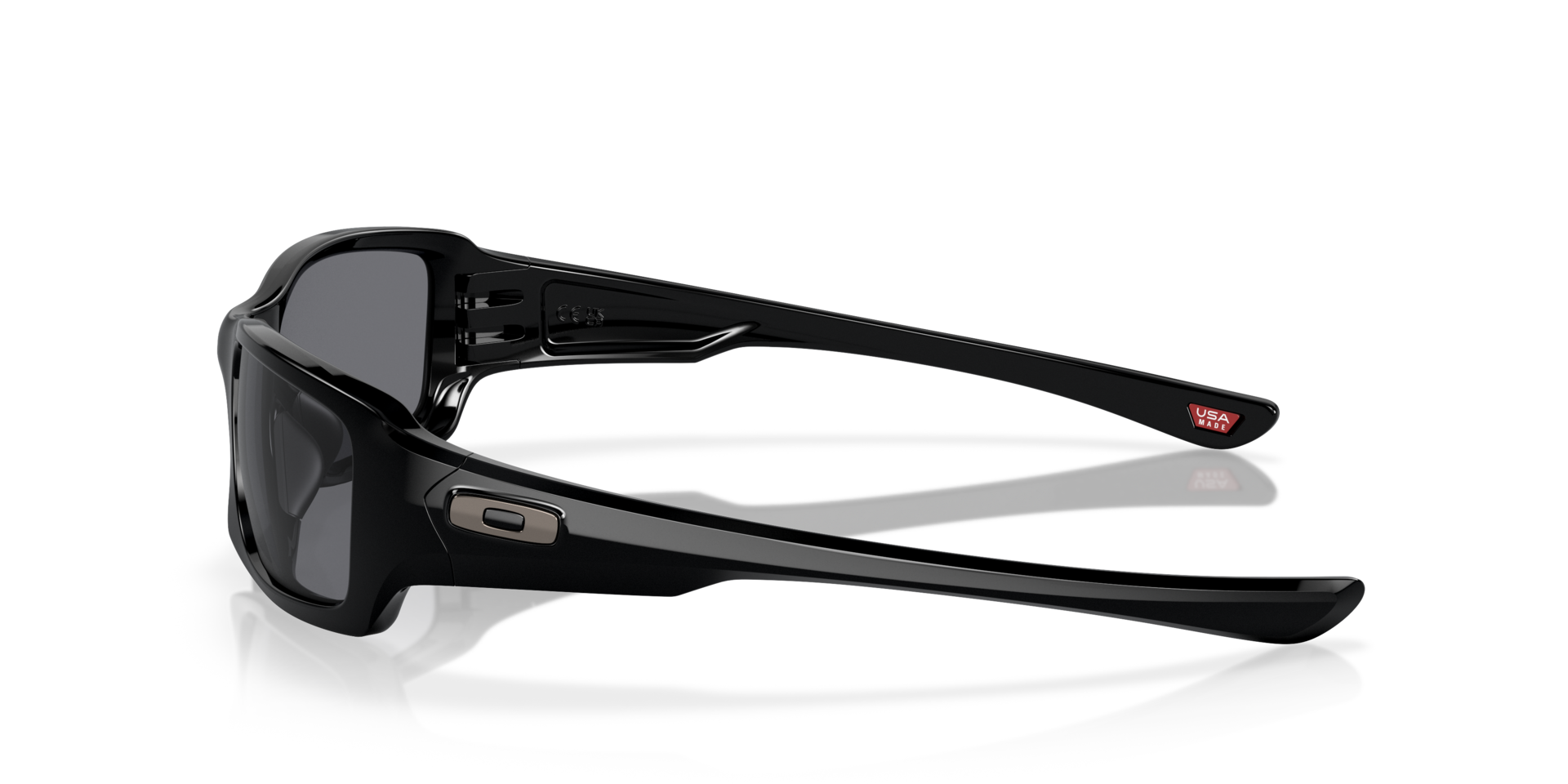Fives Squared® Schwarz glänzend KunststoffSunglass Frames von B24, Seitenansicht