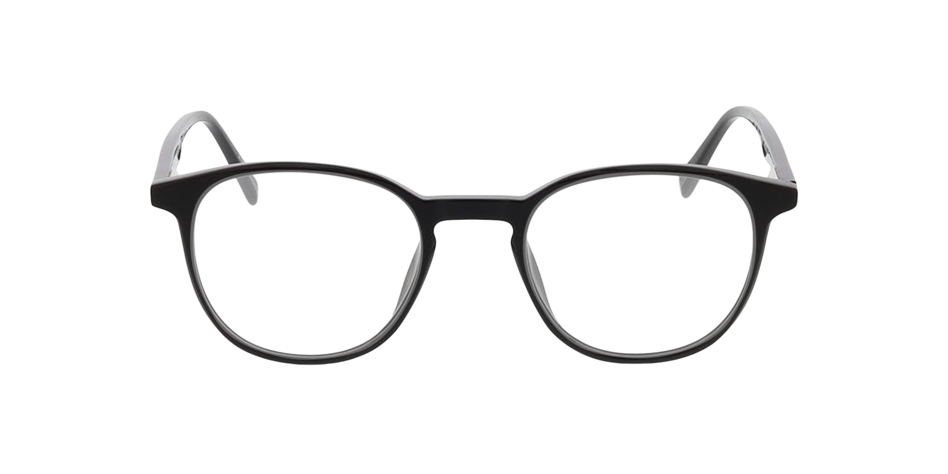 Stanford Schwarz KunststoffEyeglass Frames von B24, Vorderansicht