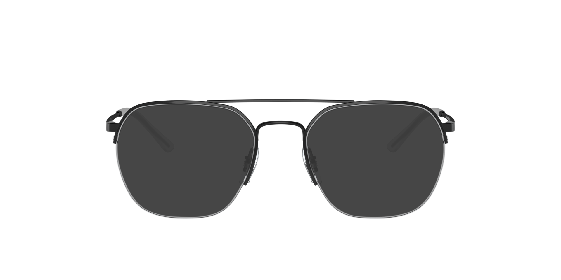 RB6444 Schwarz MetallEyeglass Frames von B24, mit getönten Gläsern