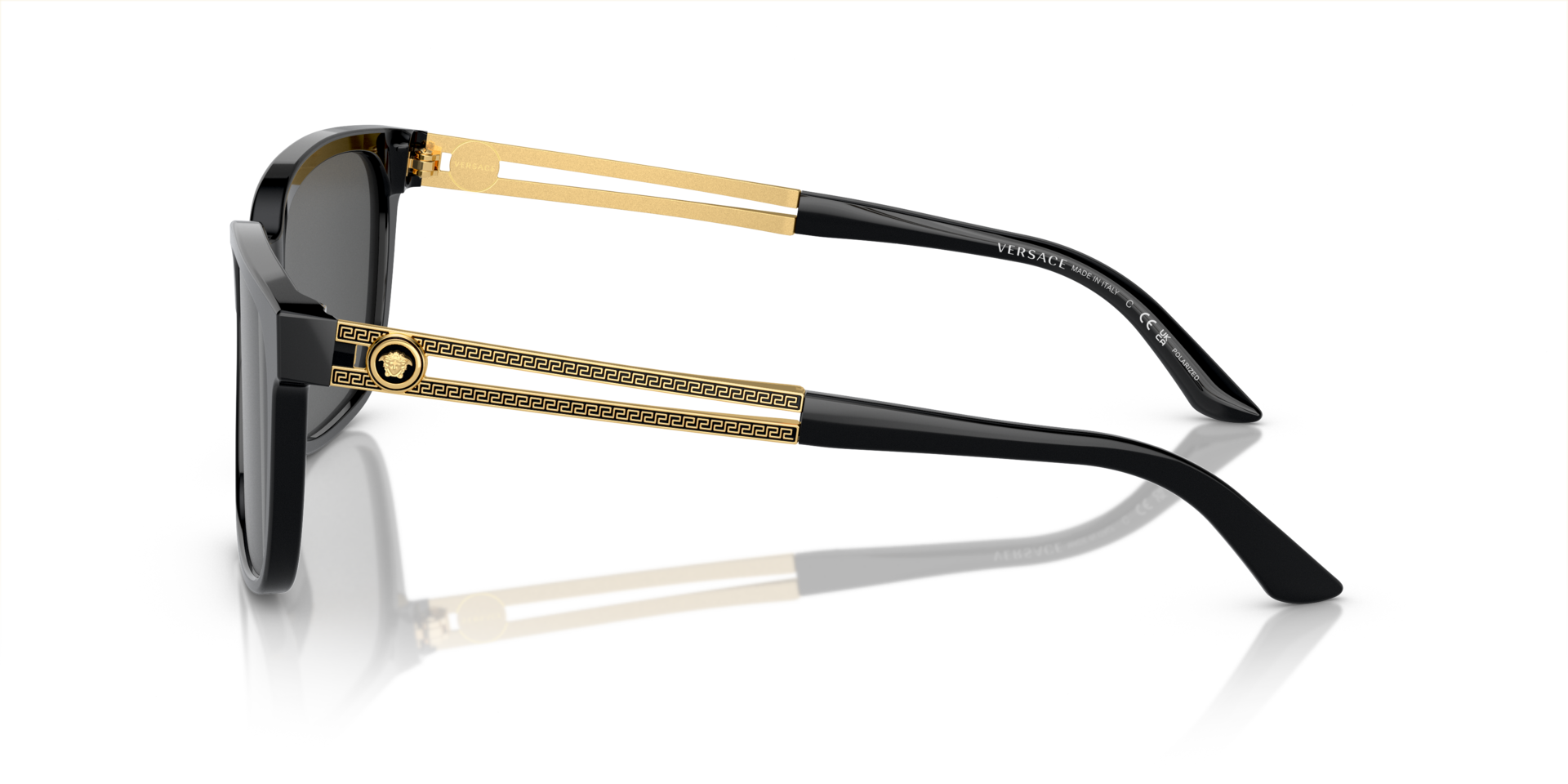 VE4307 Zwart AcetaatSunglass Frames van B24, Zijaanzicht