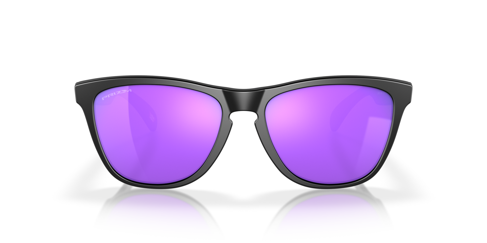 Frogskins™ Matzwart KunststofSunglass Frames van B24, Vooraanzicht