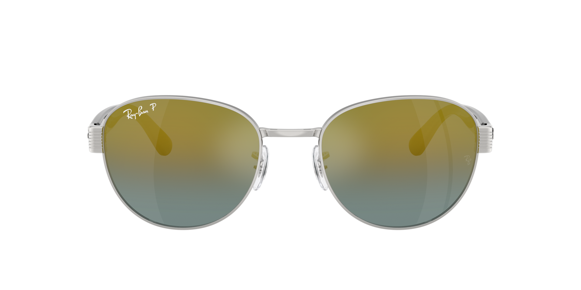RB3766CH Zilver MetaalSunglass Frames van B24, met getinte lenzen