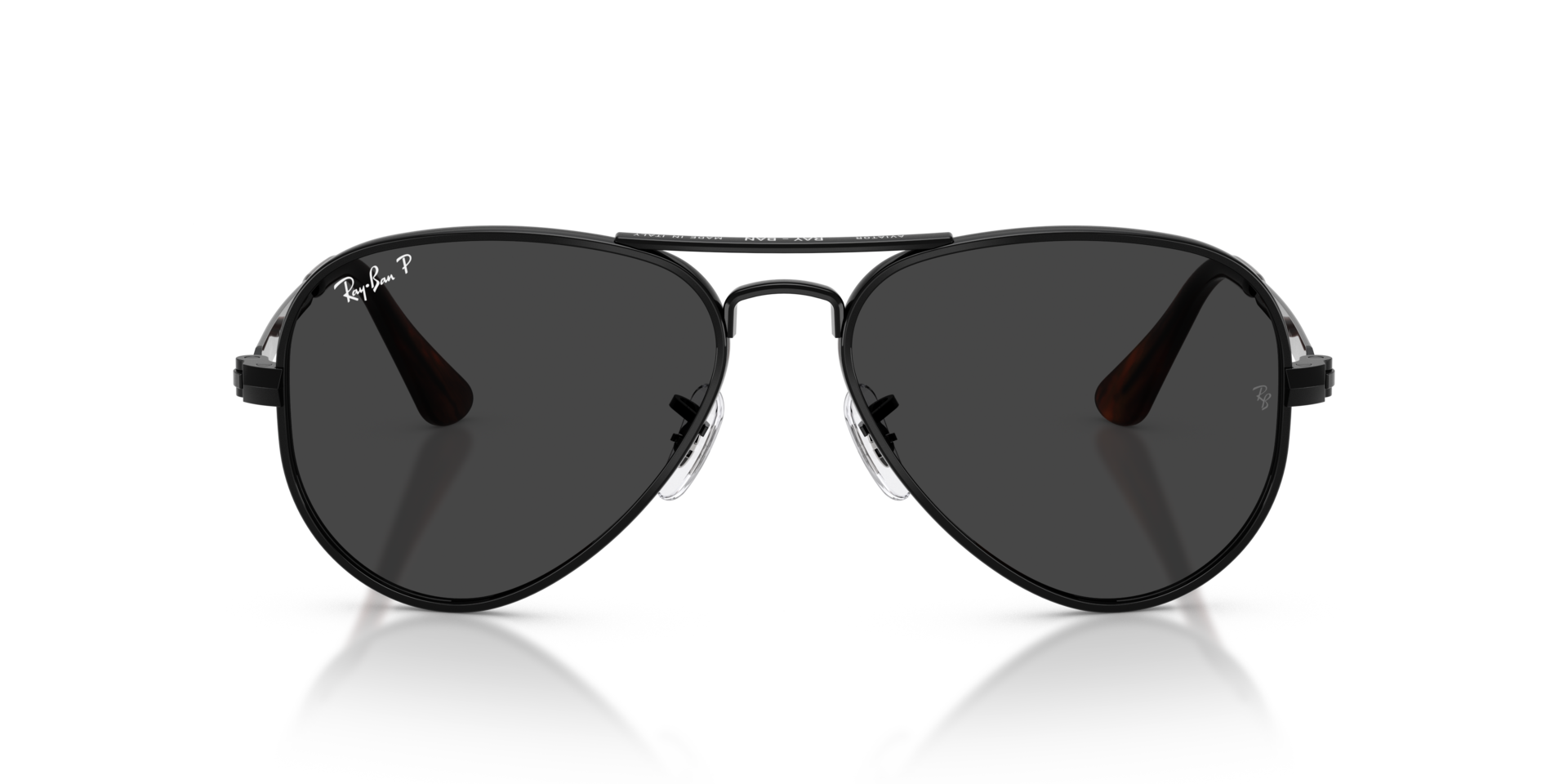 RB3925 Schwarz MetallSunglass Frames von B24, Vorderansicht