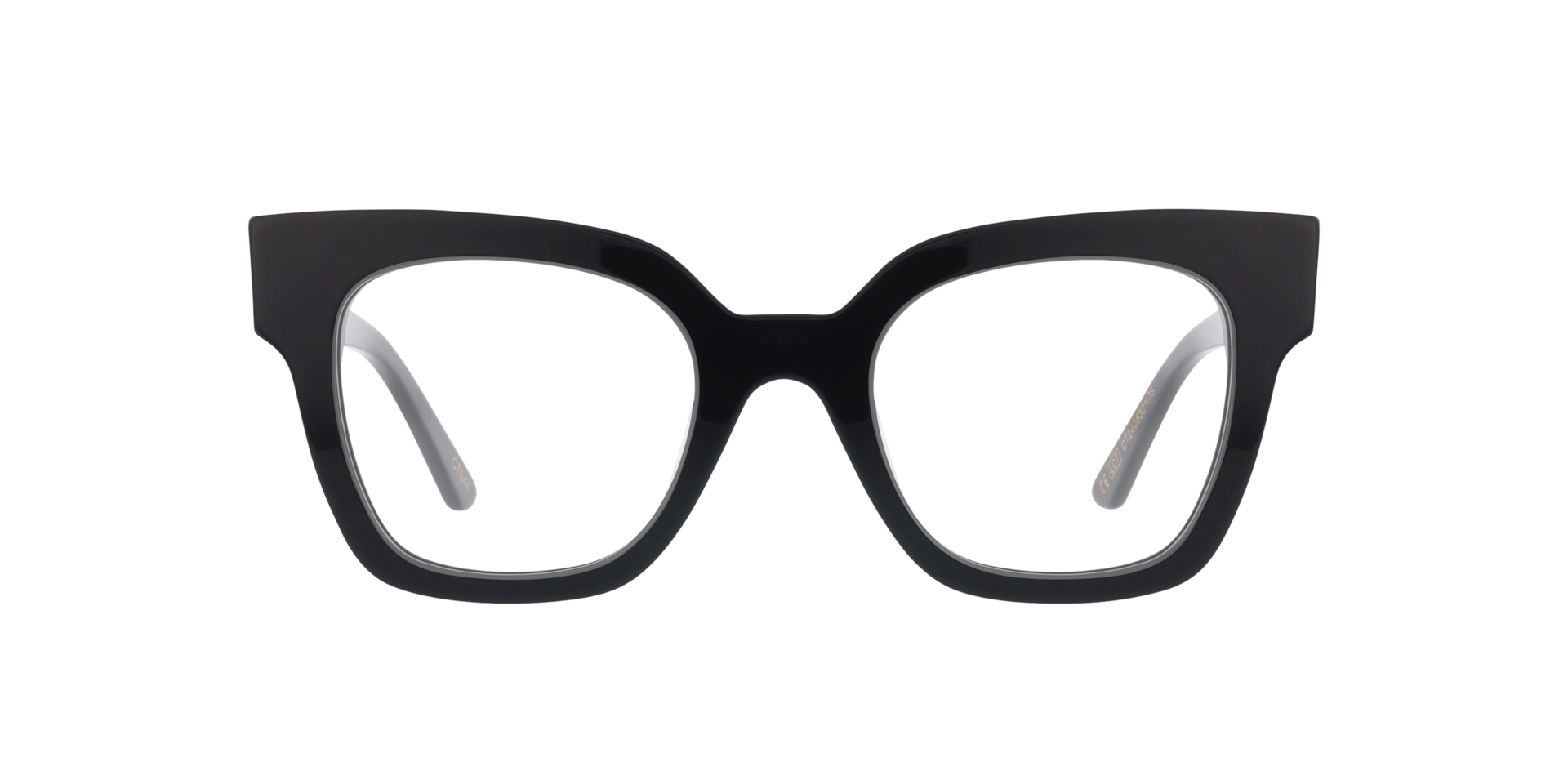 Venice CT Jet Black AcetatEyeglass Frames von B24, Vorderansicht