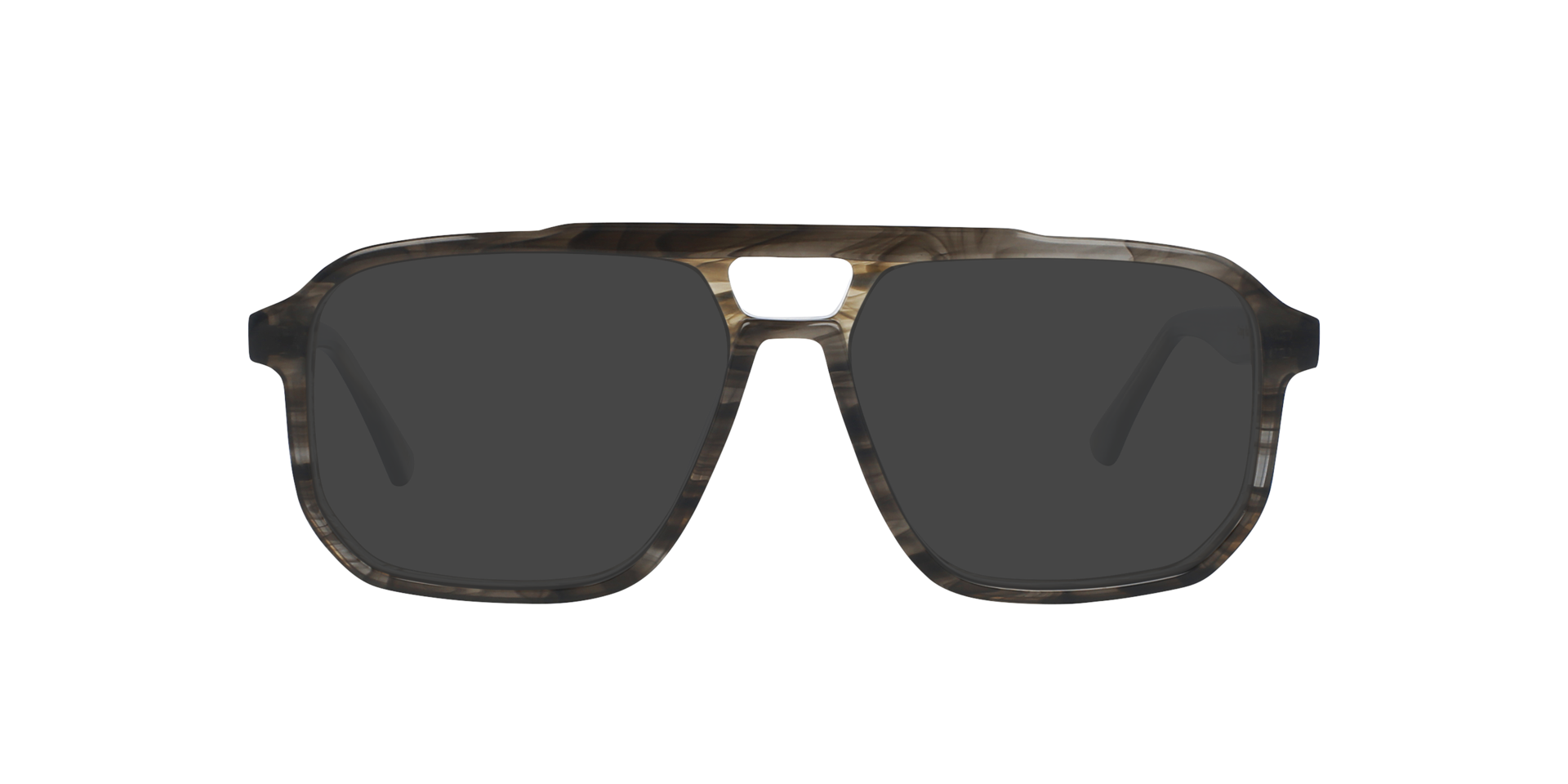 Craig Pebble Grey AcetatEyeglass Frames von B24, mit getönten Gläsern