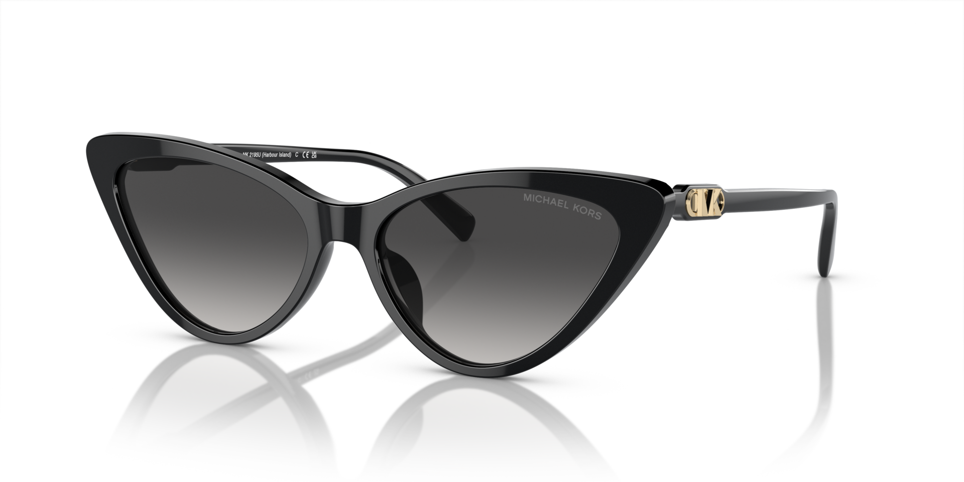 MK2195U Zwart AcetaatSunglass Frames van B24, Hoekweergave