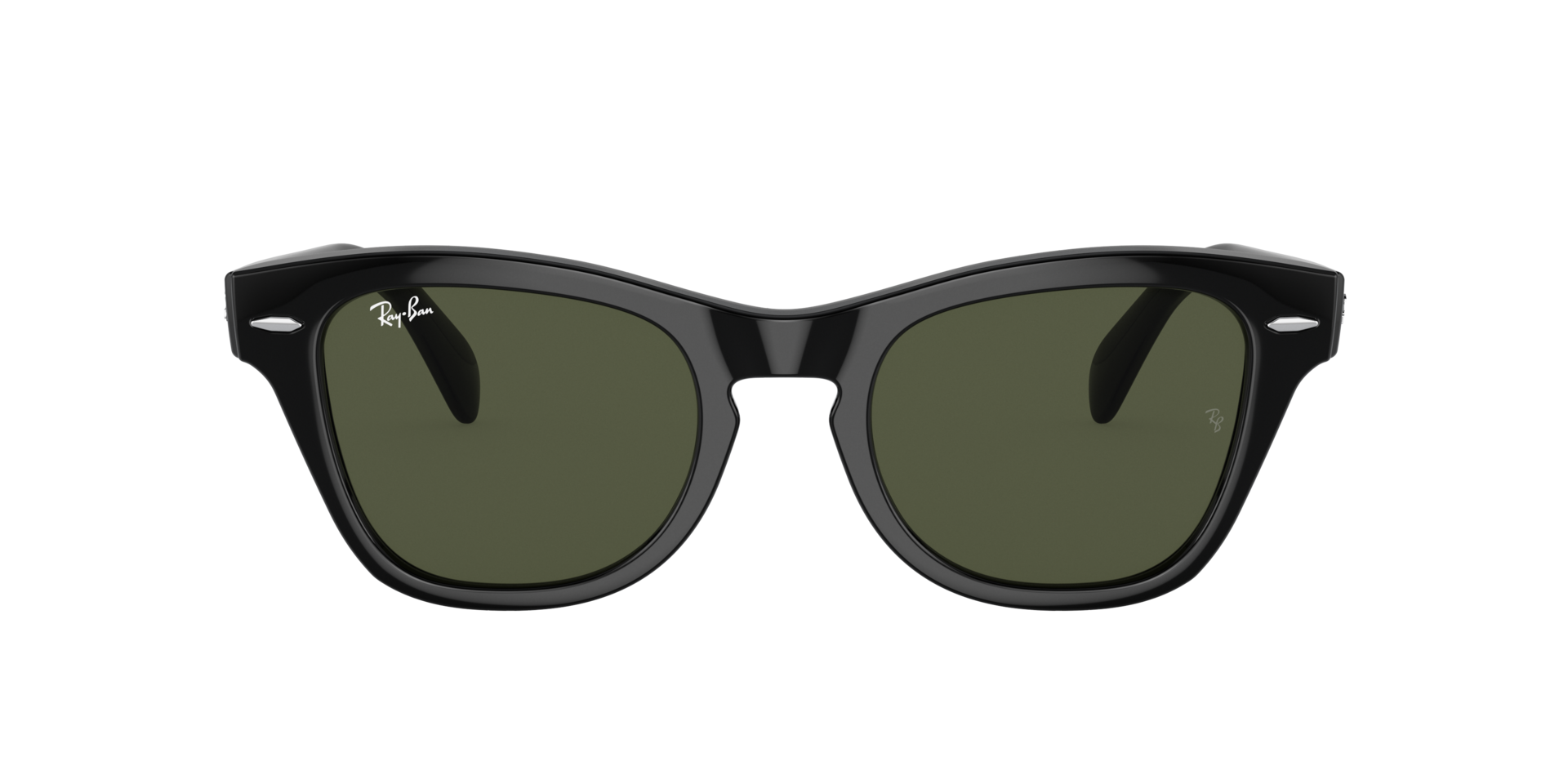 RB0707S Zwart KunststofSunglass Frames van B24, met getinte lenzen