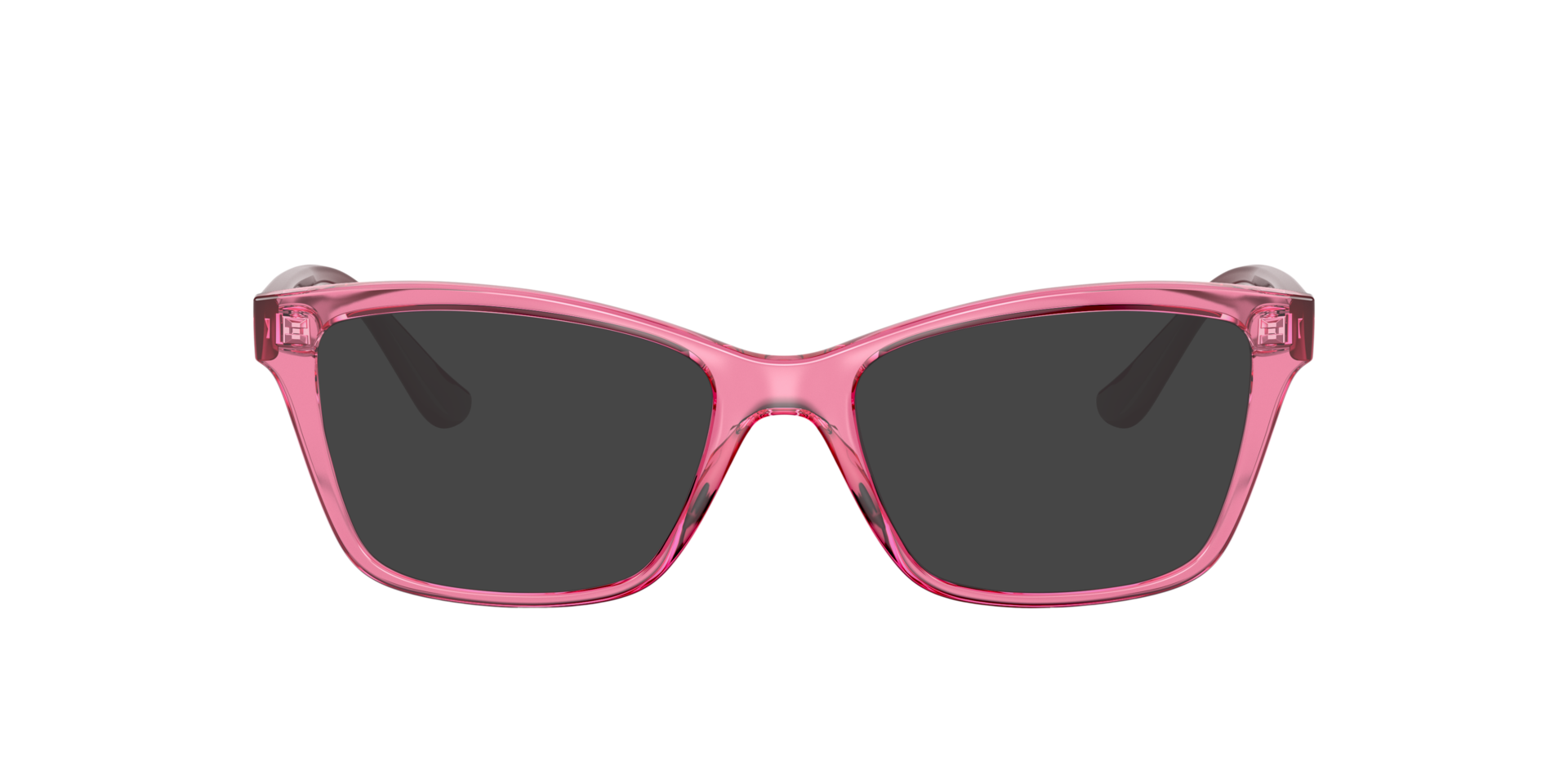 VO5420 Transparant kersenrood KunststofEyeglass Frames van B24, met getinte lenzen