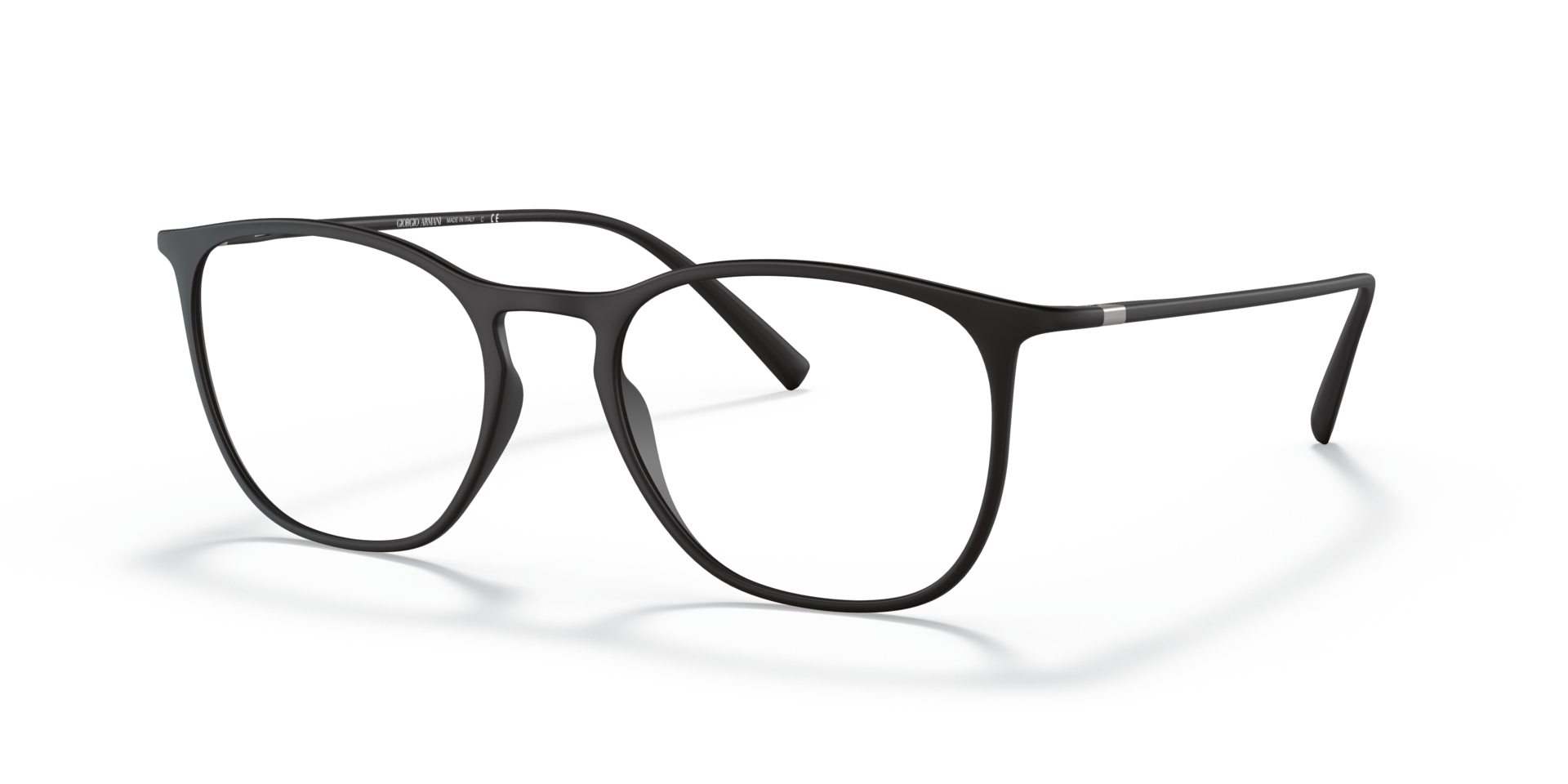 AR7202 Matzwart KunststofEyeglass Frames van B24, Hoekweergave