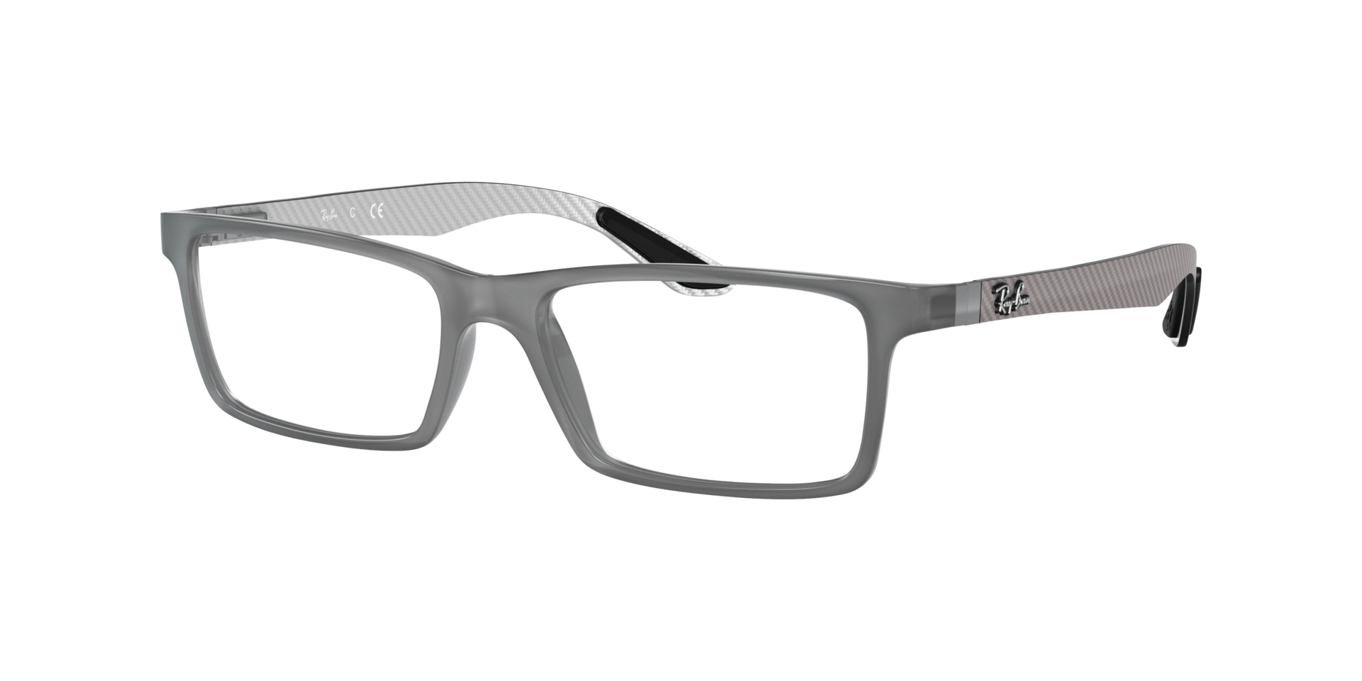 RB8901 Grau KunststoffEyeglass Frames von B24, Dreiviertelansicht