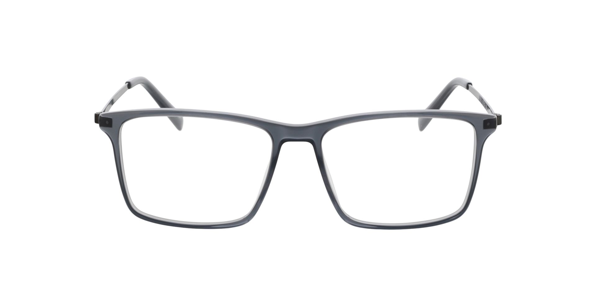 Perry Kristal grijs  &  mat donkergroen AcetaatEyeglass Frames van B24, Vooraanzicht