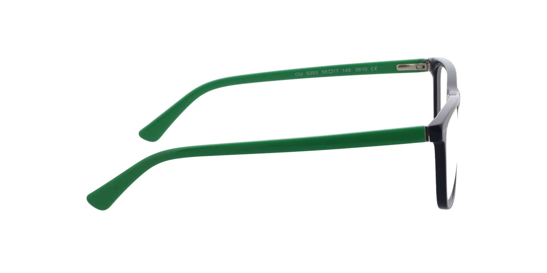 CHICAGO Blauw  &  groen AcetaatEyeglass Frames van B24, Zijaanzicht