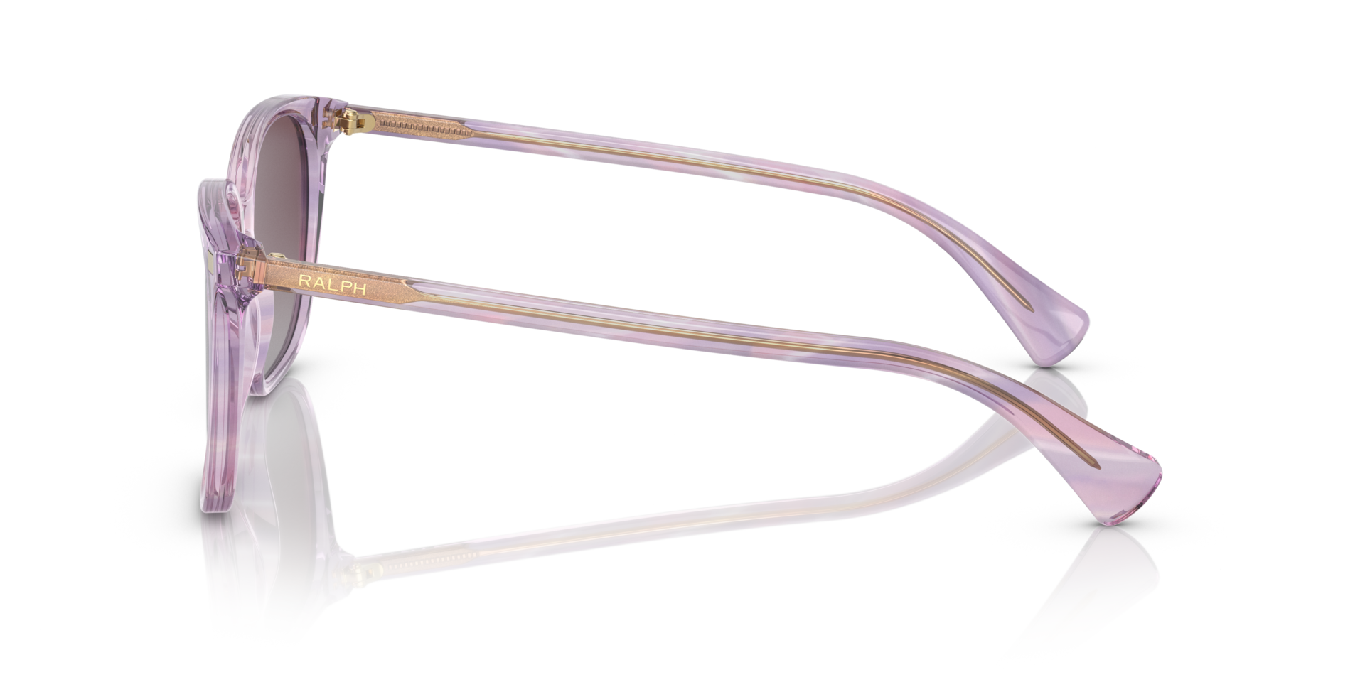RA5293 Striped Purple AcetaatSunglass Frames van B24, Zijaanzicht