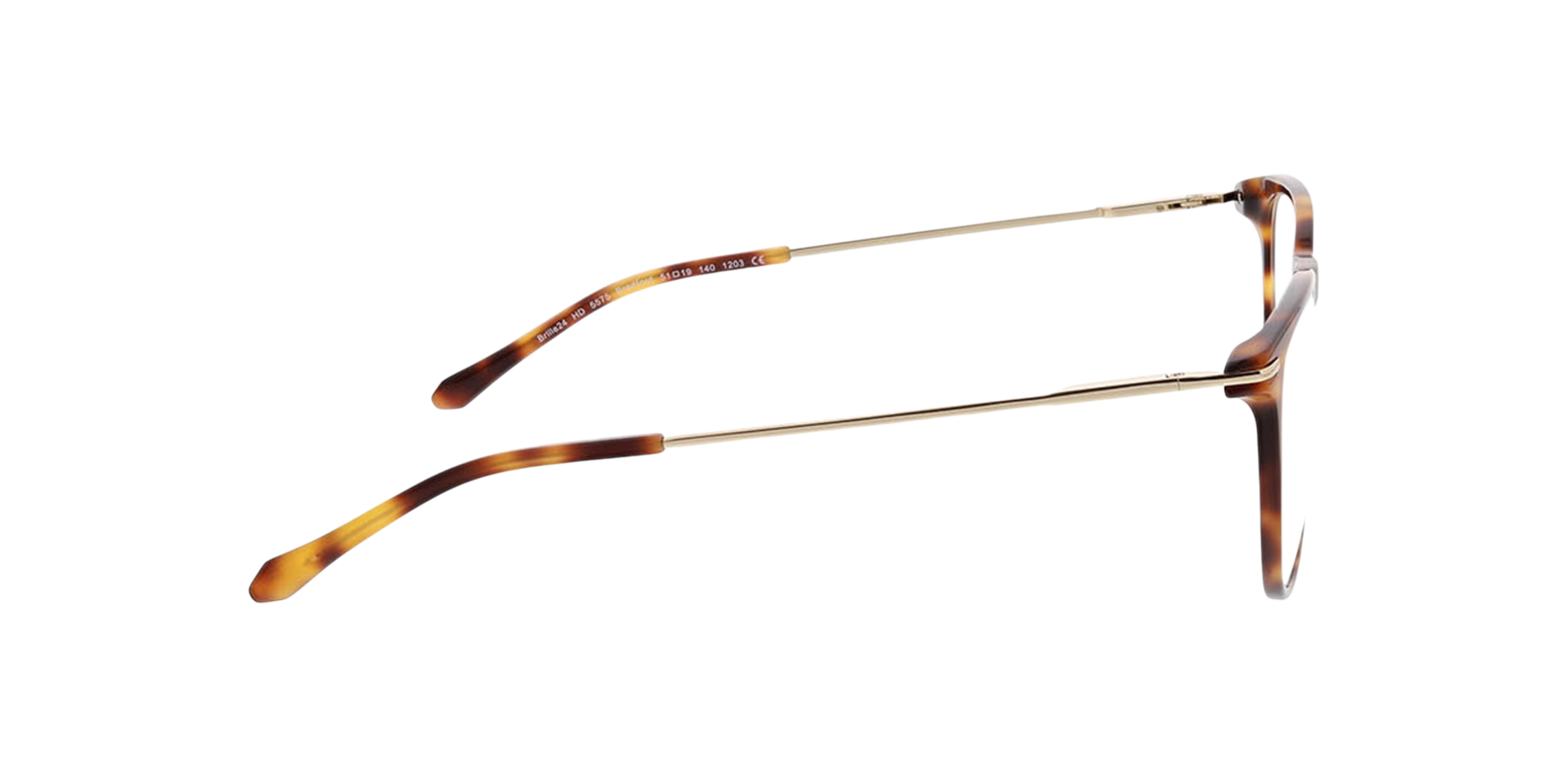 Bradford Havana AcetatEyeglass Frames von B24, Seitenansicht