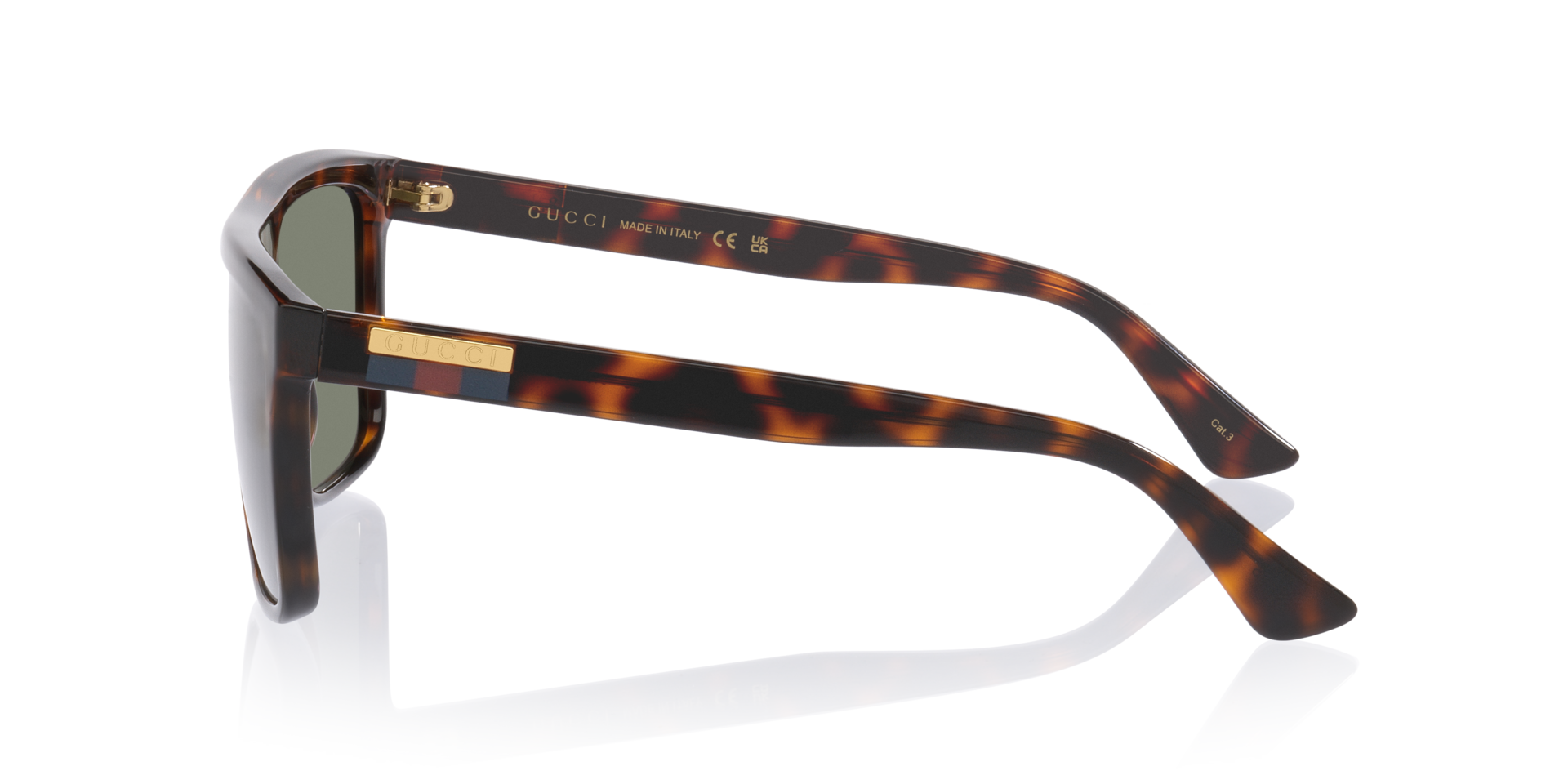 GG0748S Tortoise KunststofSunglass Frames van B24, Zijaanzicht