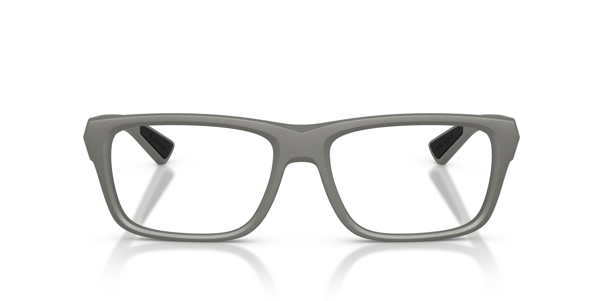 PS 02TV Metal Grey KunststoffEyeglass Frames von B24, Vorderansicht