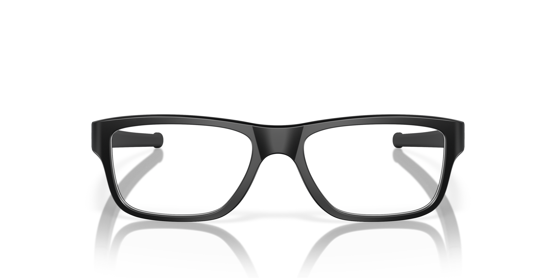 Marshal™ (TruBridge™) Schwarz satiniert KunststoffEyeglass Frames von B24, Vorderansicht