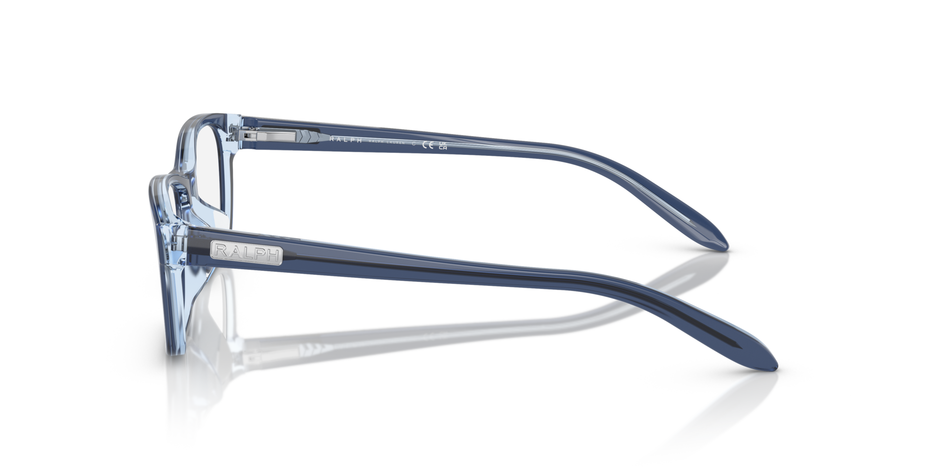 RA7039 Opal Blue On Light Opal Blue AcetatEyeglass Frames von B24, Seitenansicht