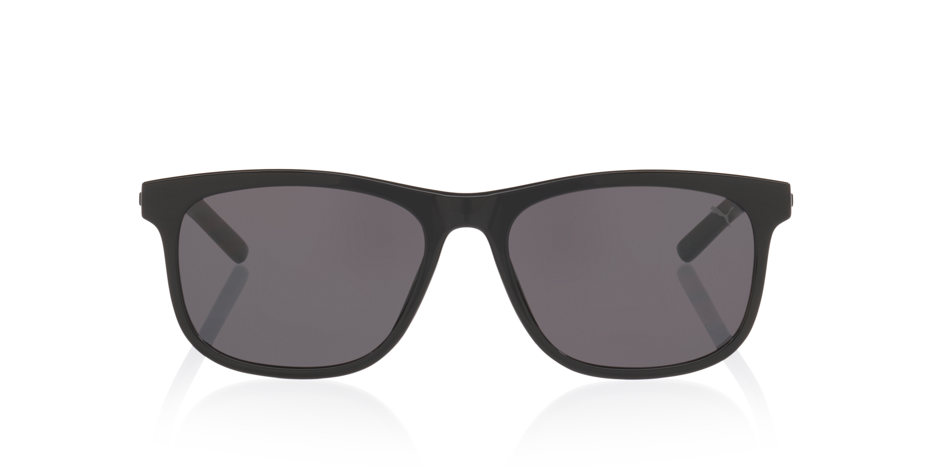 PU0515S Zwart KunststofSunglass Frames van B24, Vooraanzicht