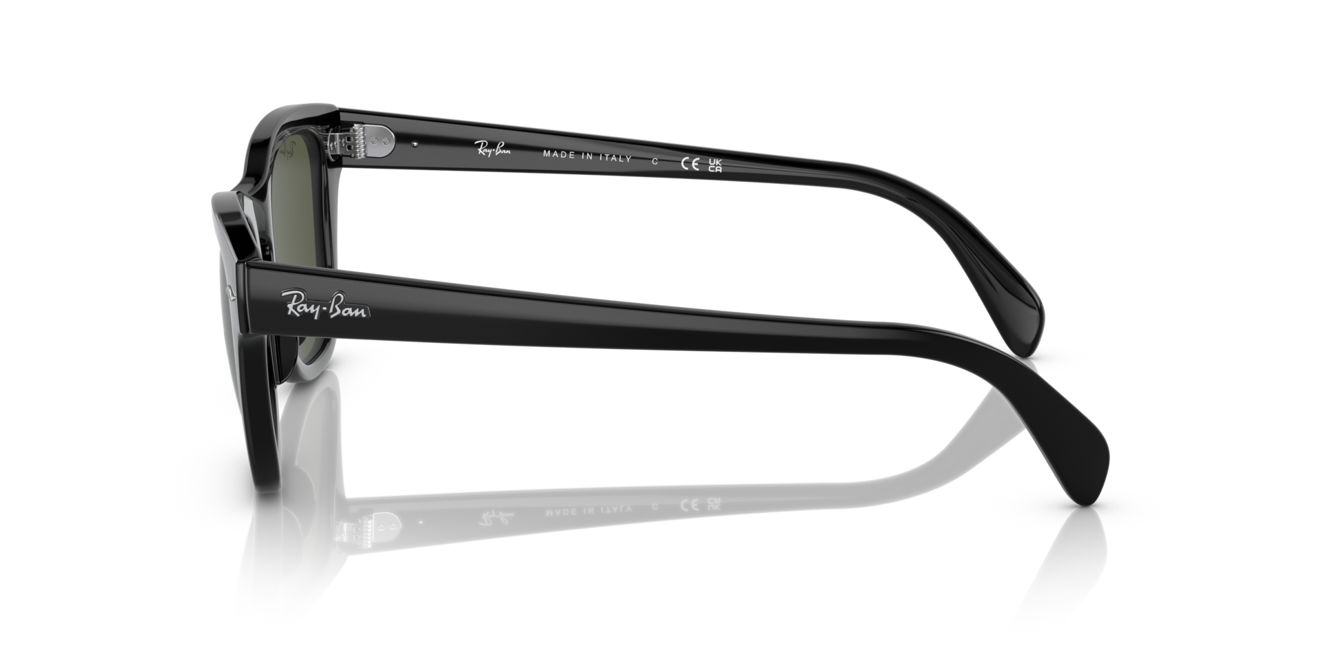 RB0707S Zwart KunststofSunglass Frames van B24, Zijaanzicht