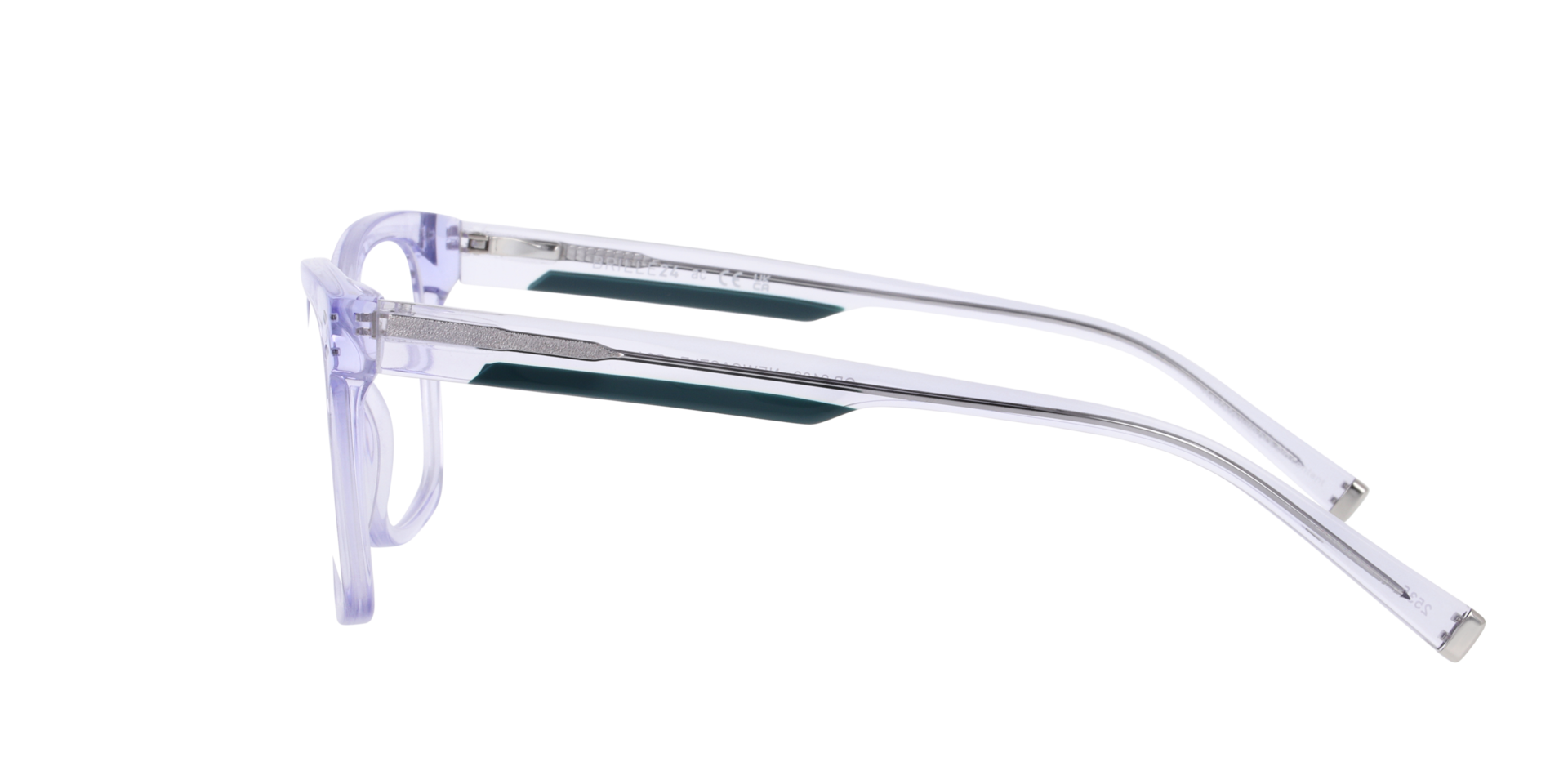Newcastle Kristallklar AcetatEyeglass Frames von B24, Seitenansicht