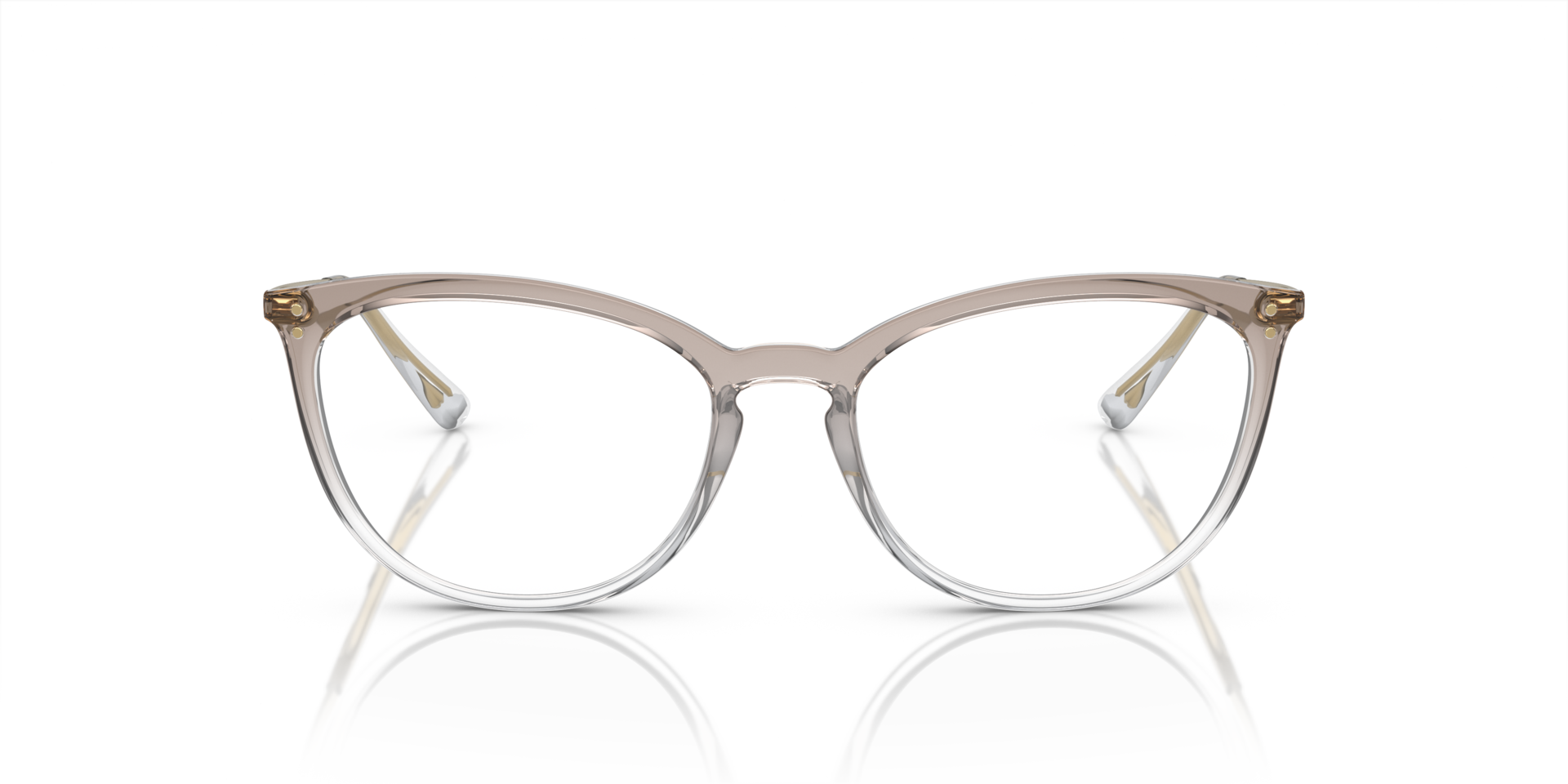 VO5276 Top gradiënt bruin & kristal KunststofEyeglass Frames van B24, Vooraanzicht