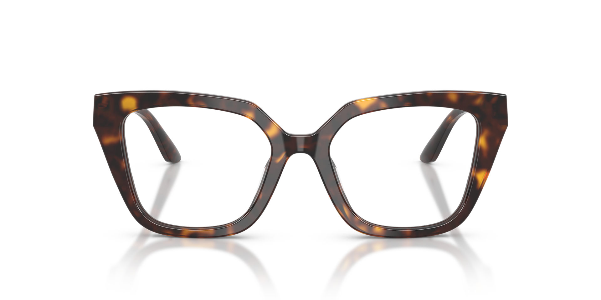 EA3267U Glanzend Havana AcetaatEyeglass Frames van B24, Vooraanzicht
