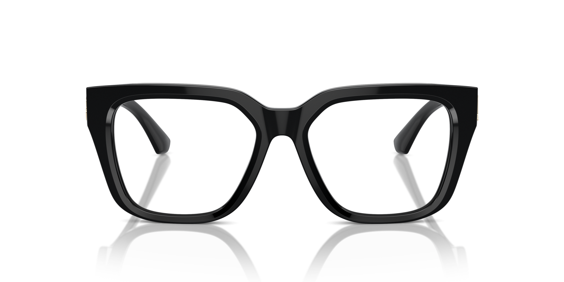 BE2403 Zwart AcetaatEyeglass Frames van B24, Vooraanzicht