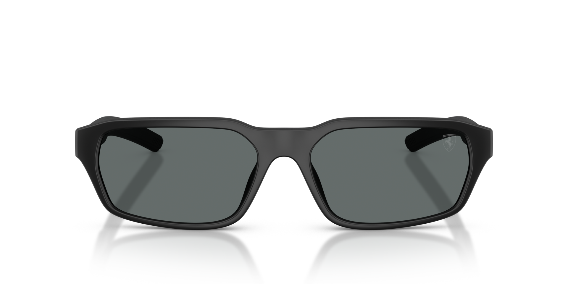 FZ6032D Matt Schwarz KunststoffSunglass Frames von B24, Vorderansicht