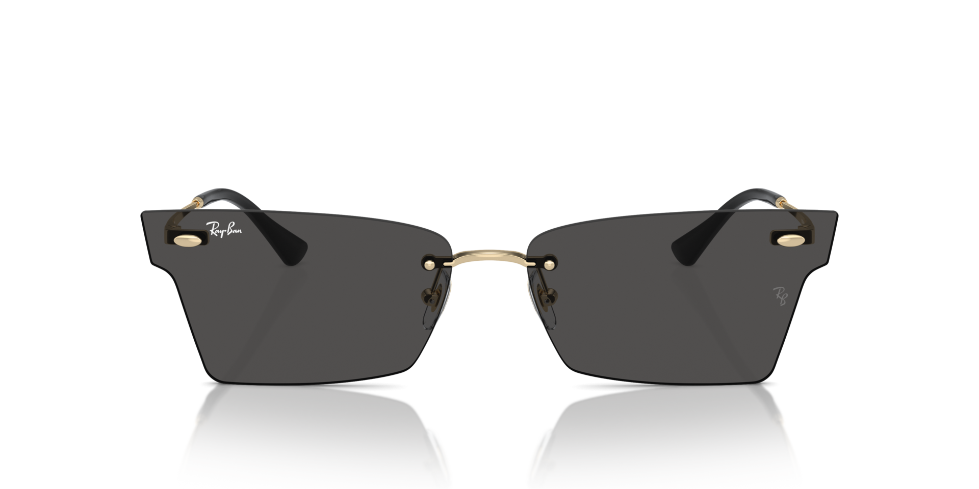 RB3730 Lichtgoud MetaalSunglass Frames van B24, Vooraanzicht