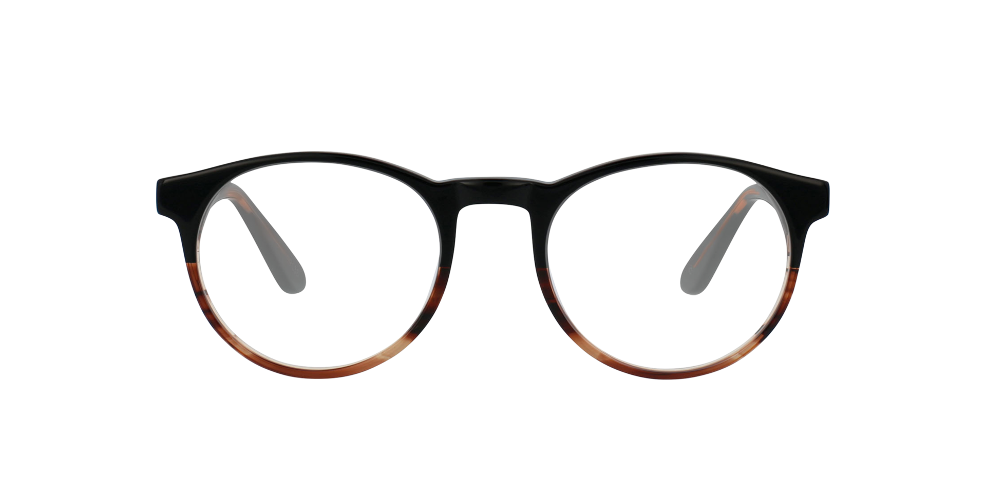 Parker CT Black Fades Cinnamon AcetaatEyeglass Frames van B24, Vooraanzicht