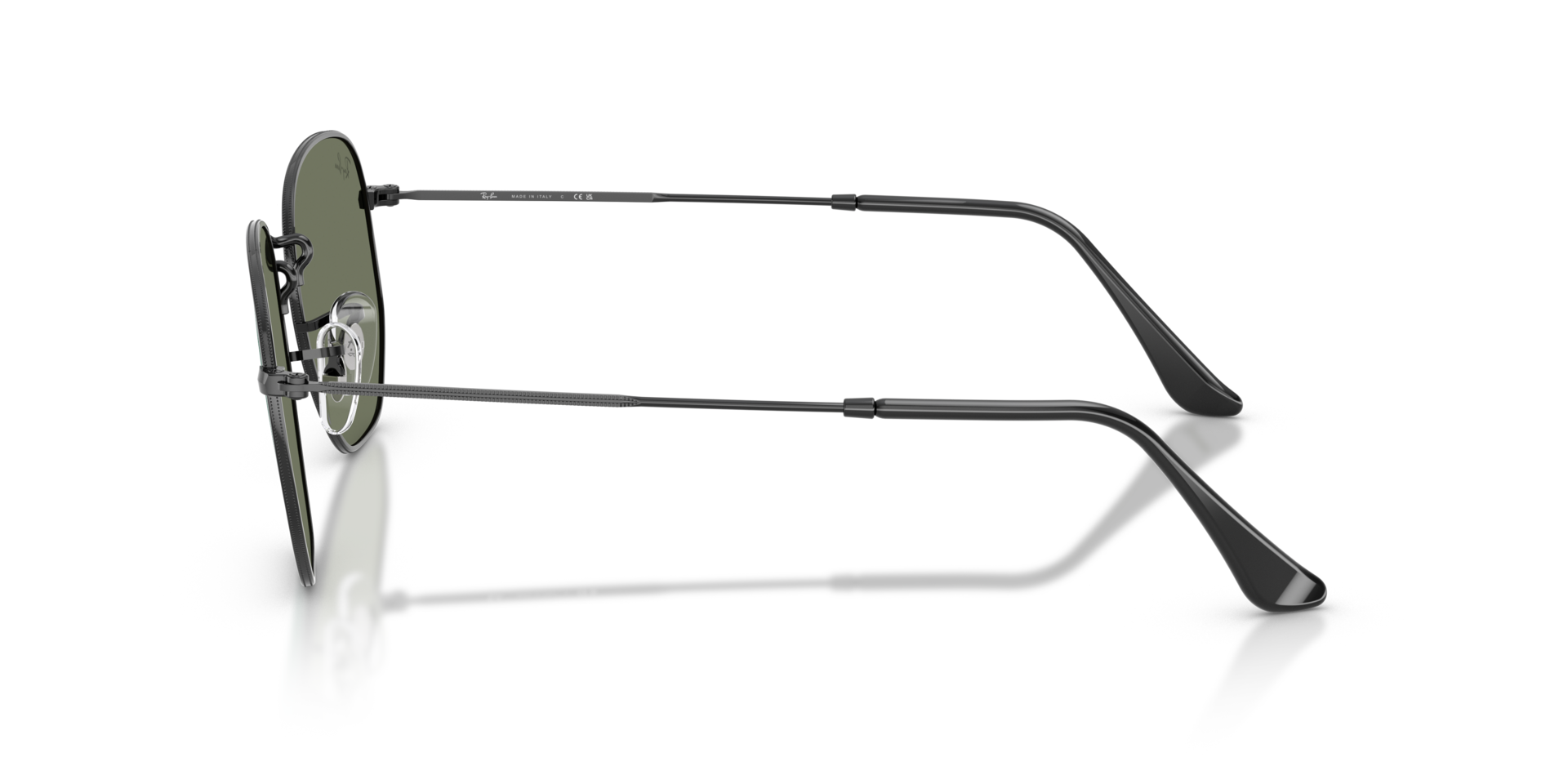 RB3548N Zwart MetaalSunglass Frames van B24, Zijaanzicht