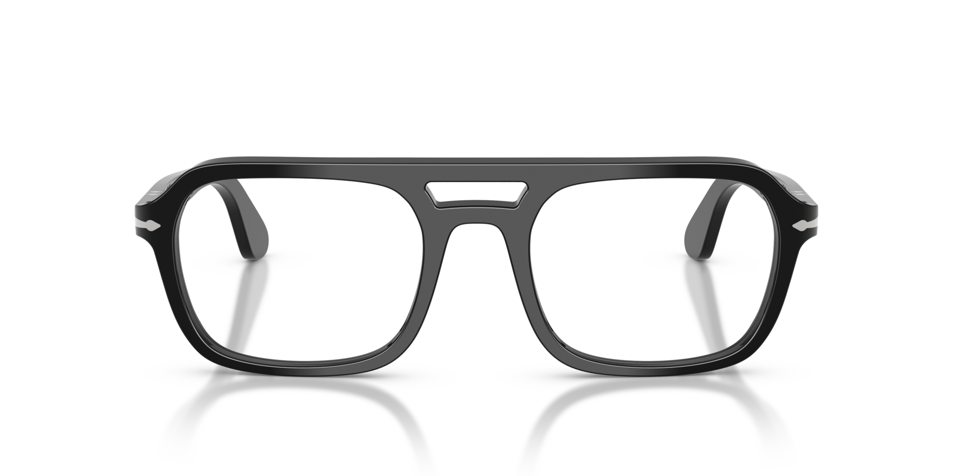 PO3394V Schwarz AcetatEyeglass Frames von B24, Vorderansicht