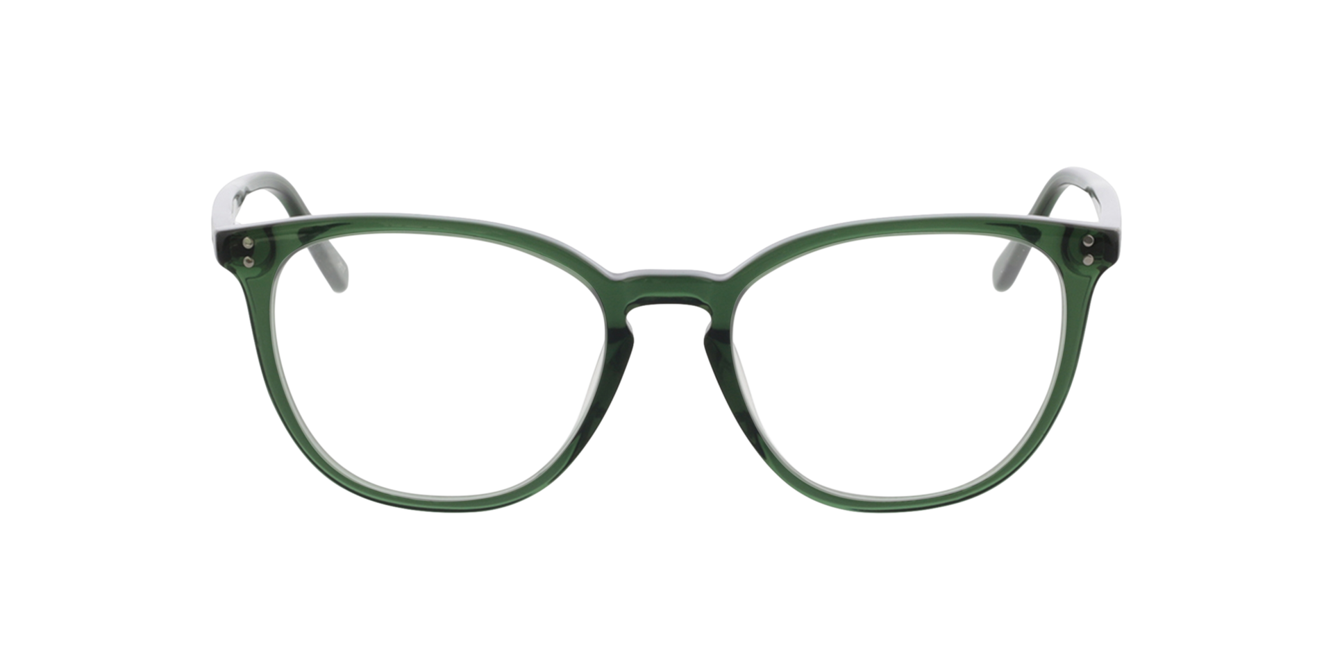 Nate Crystal Olive Green AcetaatEyeglass Frames van B24, Vooraanzicht
