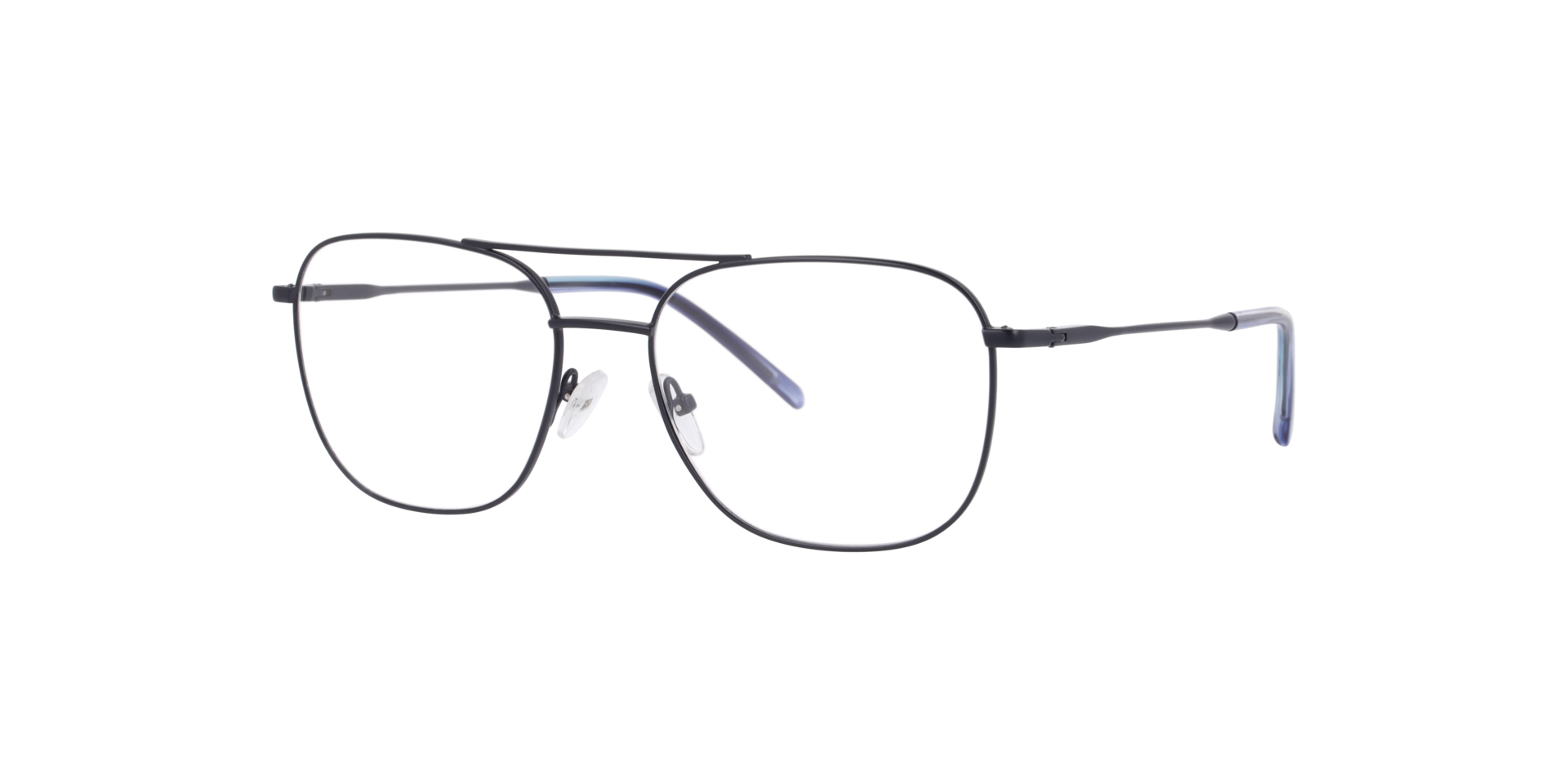 Göteborg Dunkelblau MetallEyeglass Frames von B24, Dreiviertelansicht
