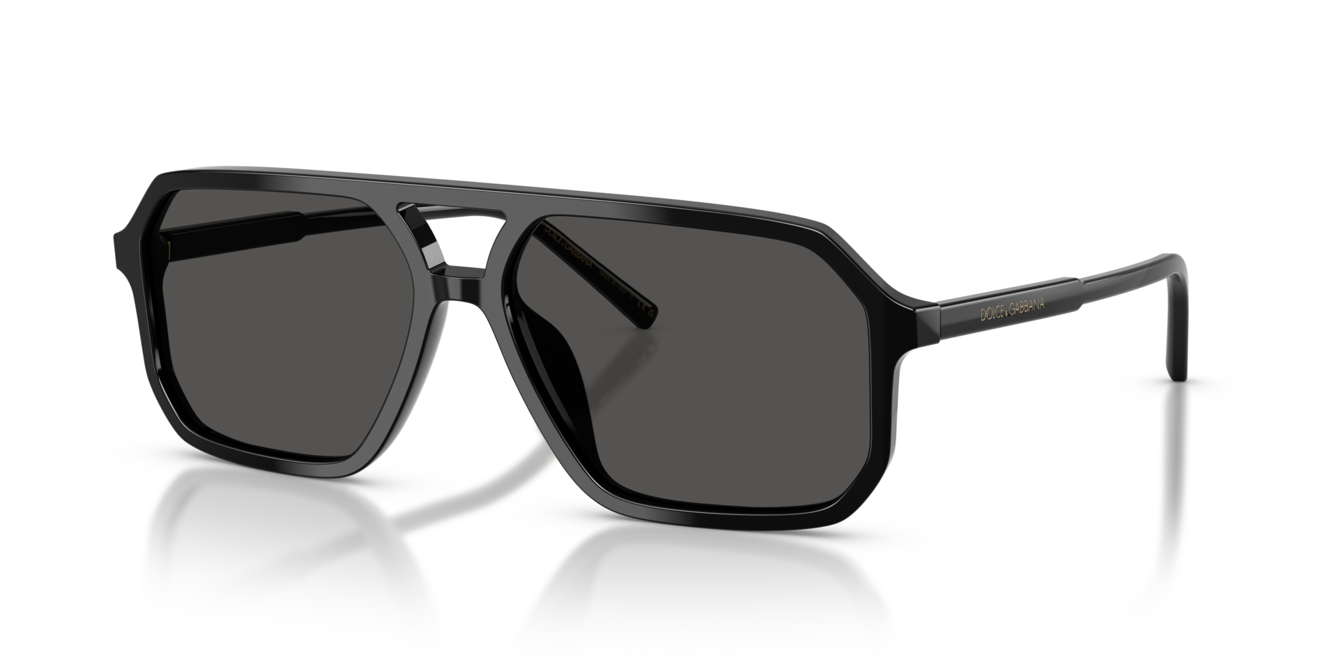 DG4541 Zwart AcetaatSunglass Frames van B24, Hoekweergave