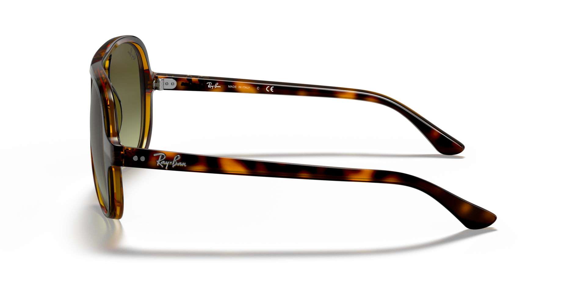 RB4125 Licht Havana KunststofSunglass Frames van B24, Zijaanzicht