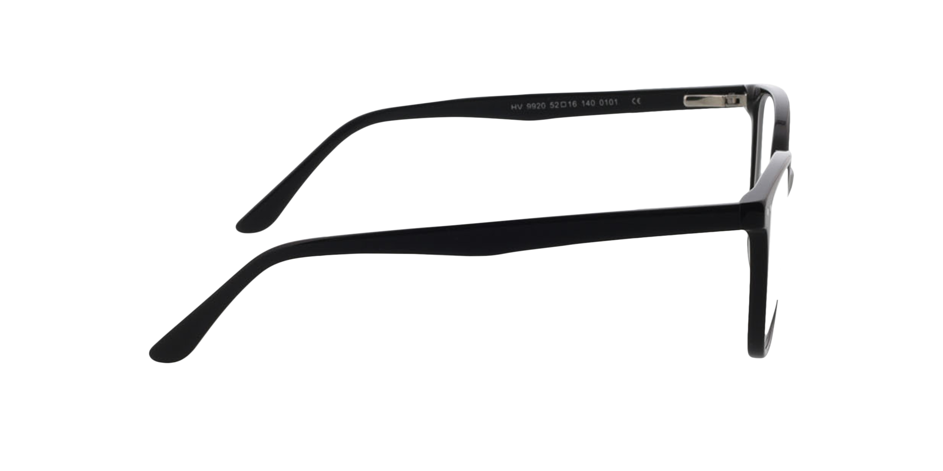 Rosy Schwarz AcetatEyeglass Frames von B24, Seitenansicht