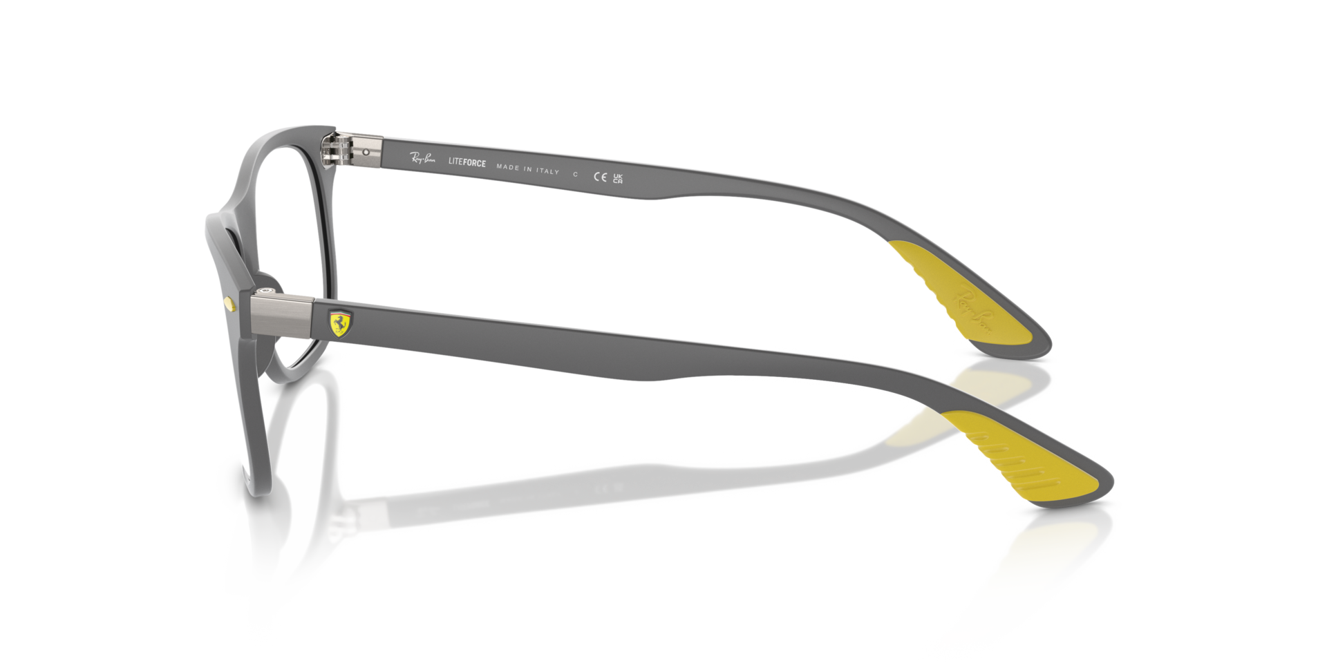 RB7307M Optics Scuderia Ferrari Collection Grau KunststoffEyeglass Frames von B24, Seitenansicht