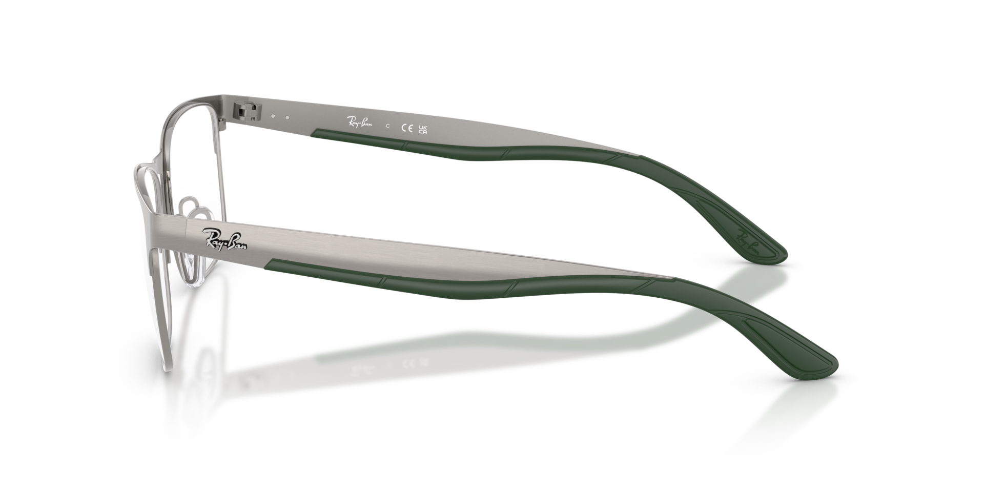 RB7550 Gunmetal MetallEyeglass Frames von B24, Seitenansicht