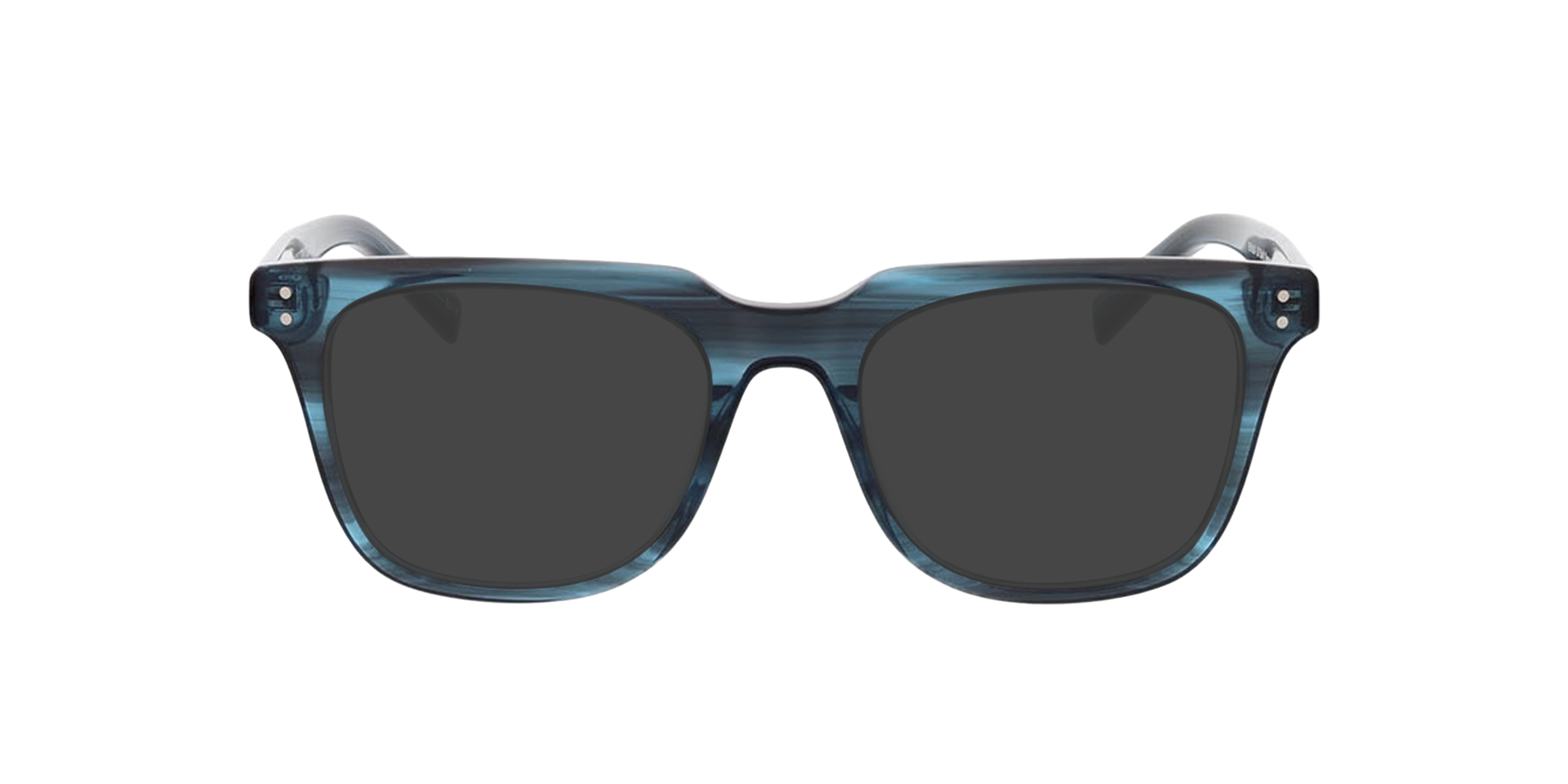 George Blauw hoorn  &  zilver AcetaatEyeglass Frames van B24, met getinte lenzen