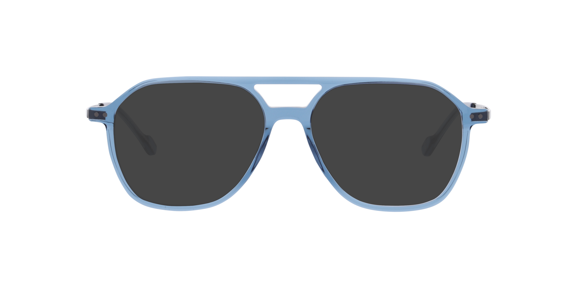 Beau Kristallblau AcetatEyeglass Frames von B24, mit getönten Gläsern