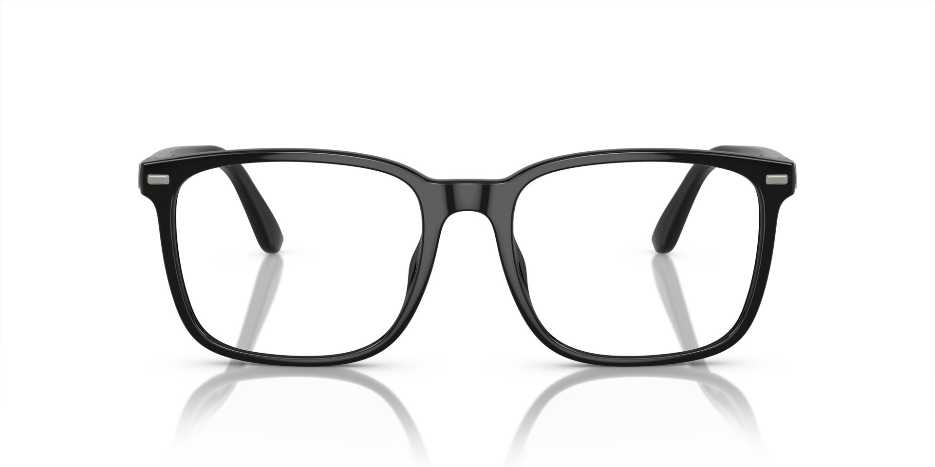 PH2271U Glanzend zwart KunststofEyeglass Frames van B24, Vooraanzicht