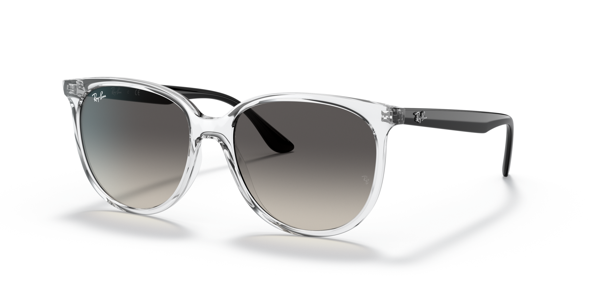 RB4378 Transparent KunststoffSunglass Frames von B24, Dreiviertelansicht